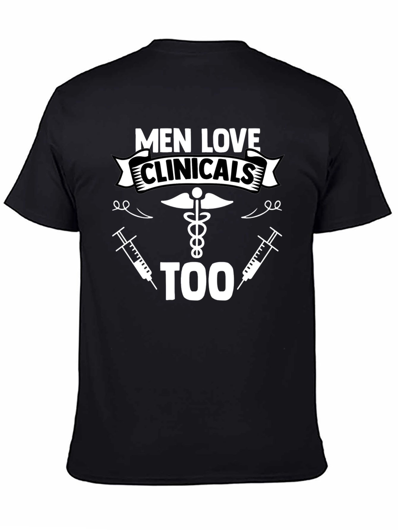 Black Men Love Clinicals Too Funny T-Shirt view 4