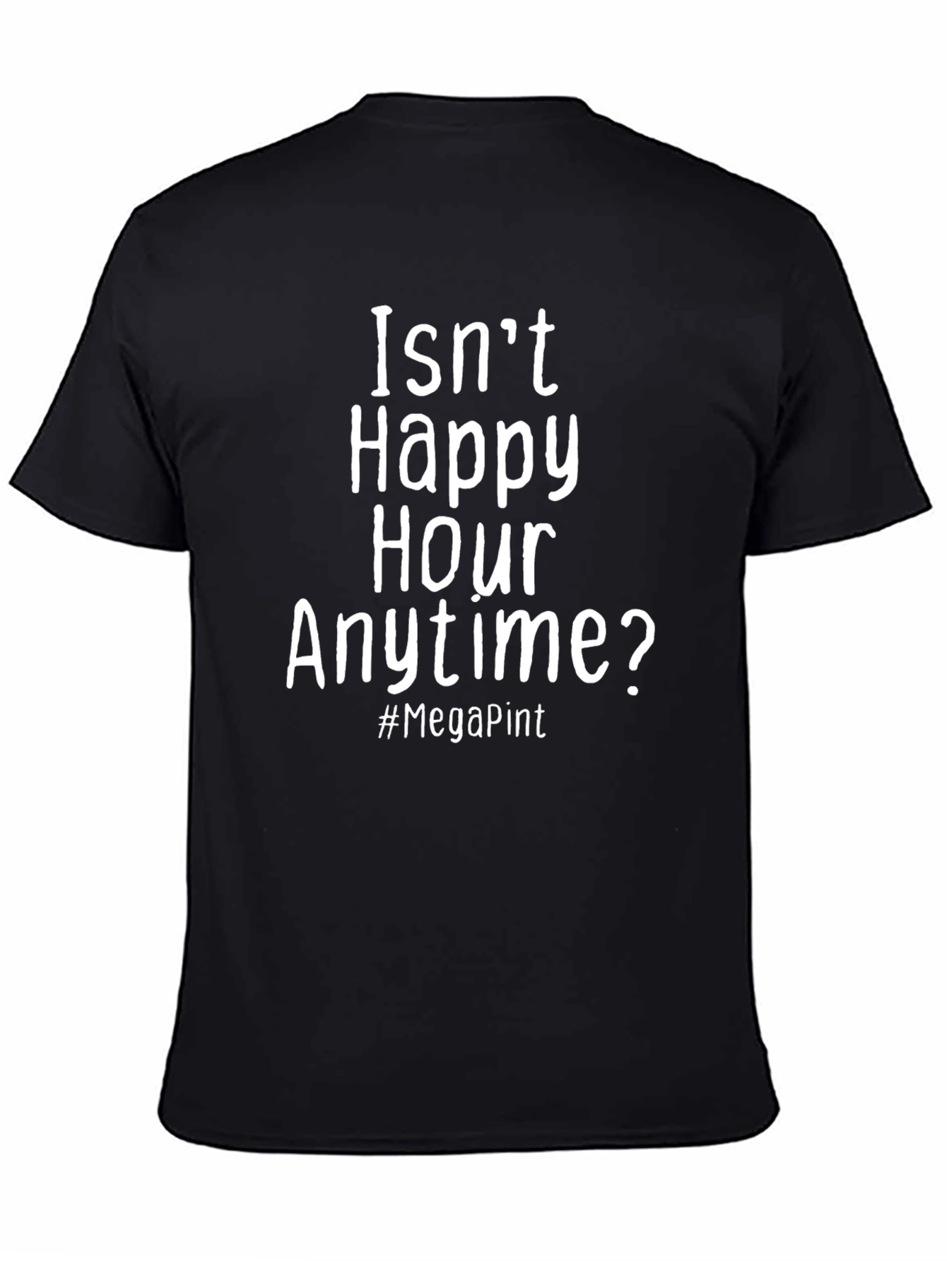 Black Happy Hour Anytime T-Shirt - Mega Pint view 4