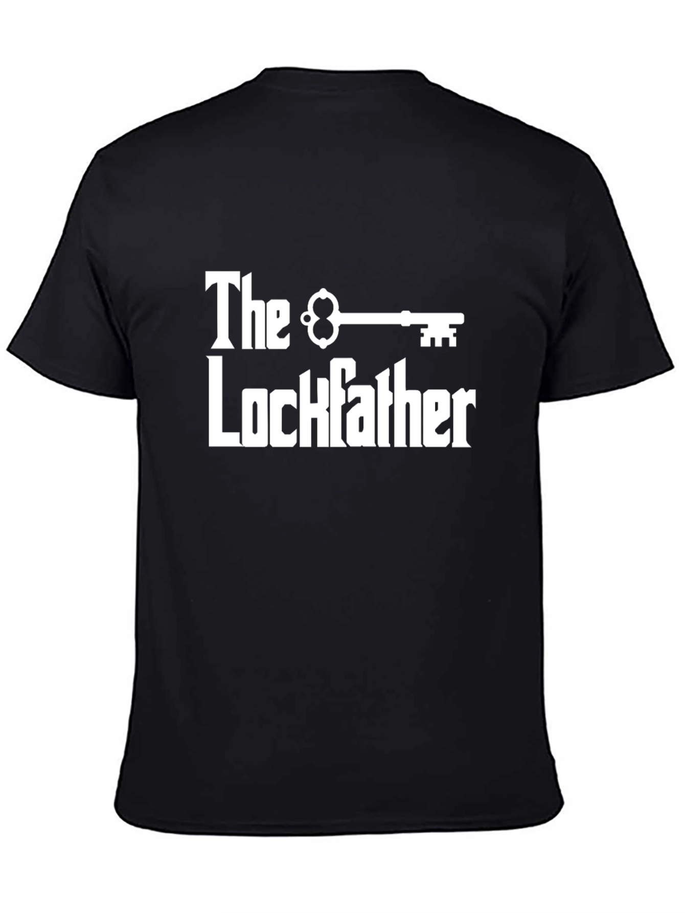 Black The Lockfather Graphic T-Shirt view 4