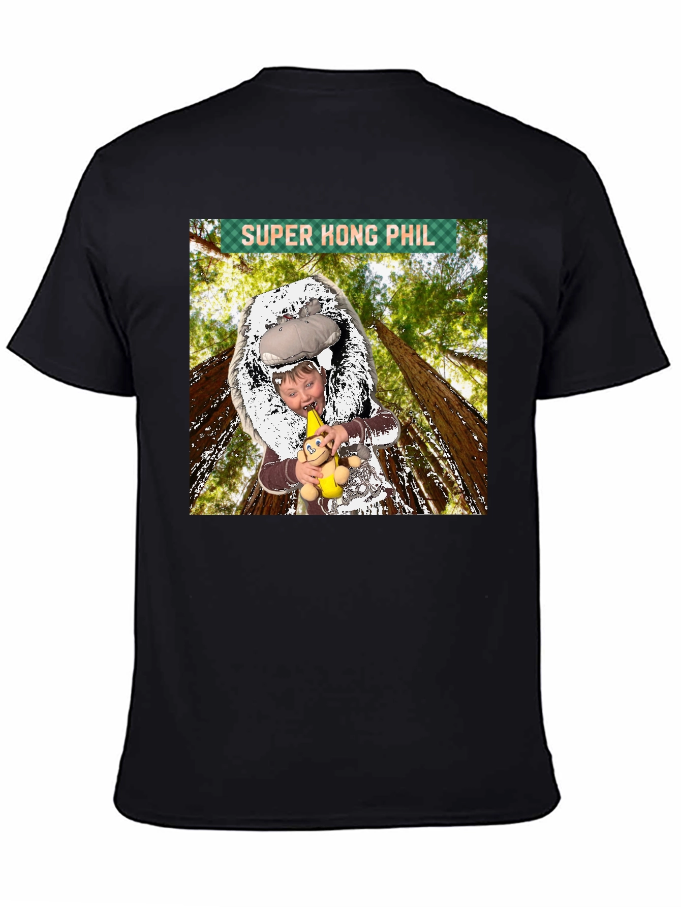 Black Super Hong Phil Graphic Tee - Funky T-Shirt view 4