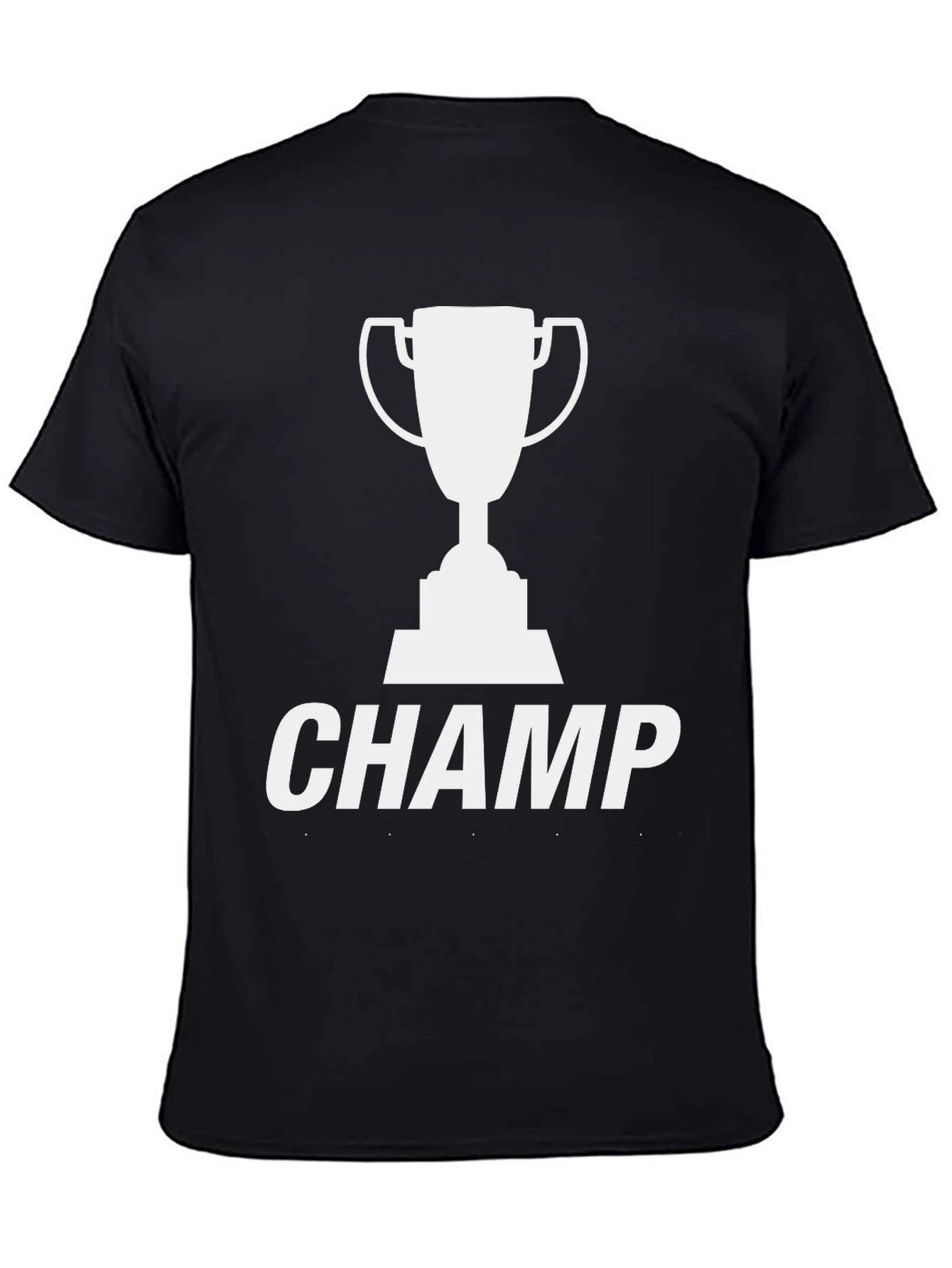 Black Champ Trophy Graphic T-Shirt - Black view 4