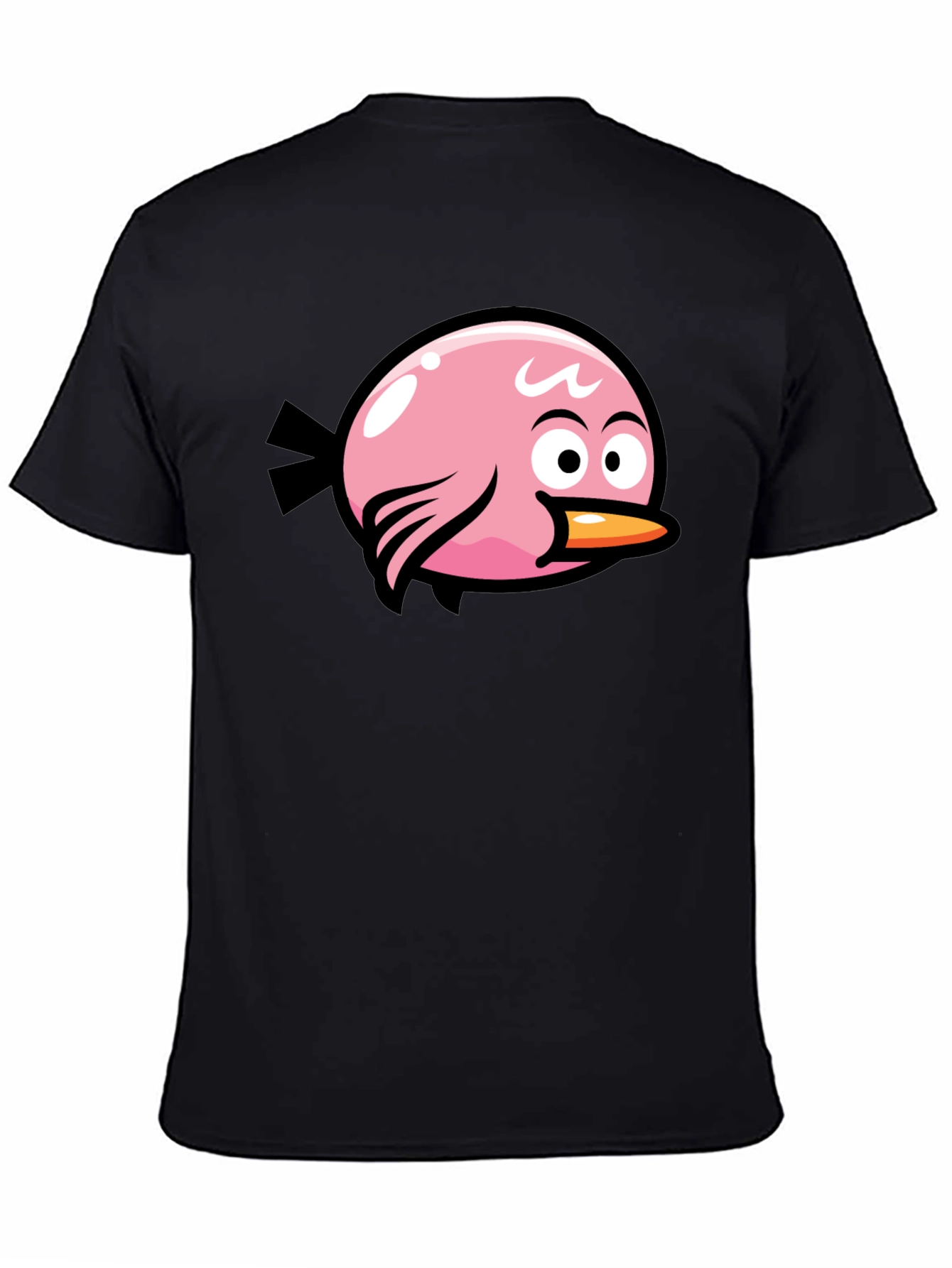 Angry Birds Pink Bird Black T-Shirt - 4
