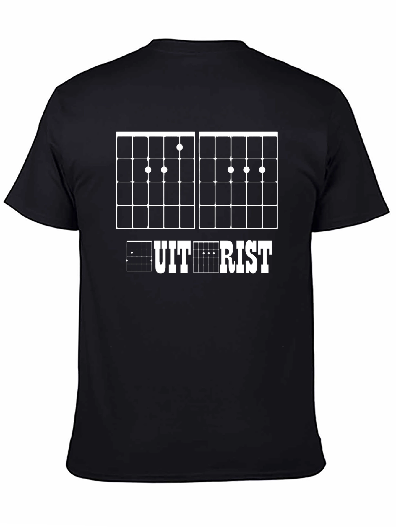Guitarist Chord Chart Black T-Shirt - 4