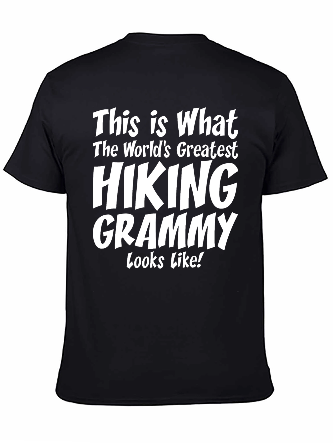 Black Hiking Grammy T-Shirt - World's Greatest view 4