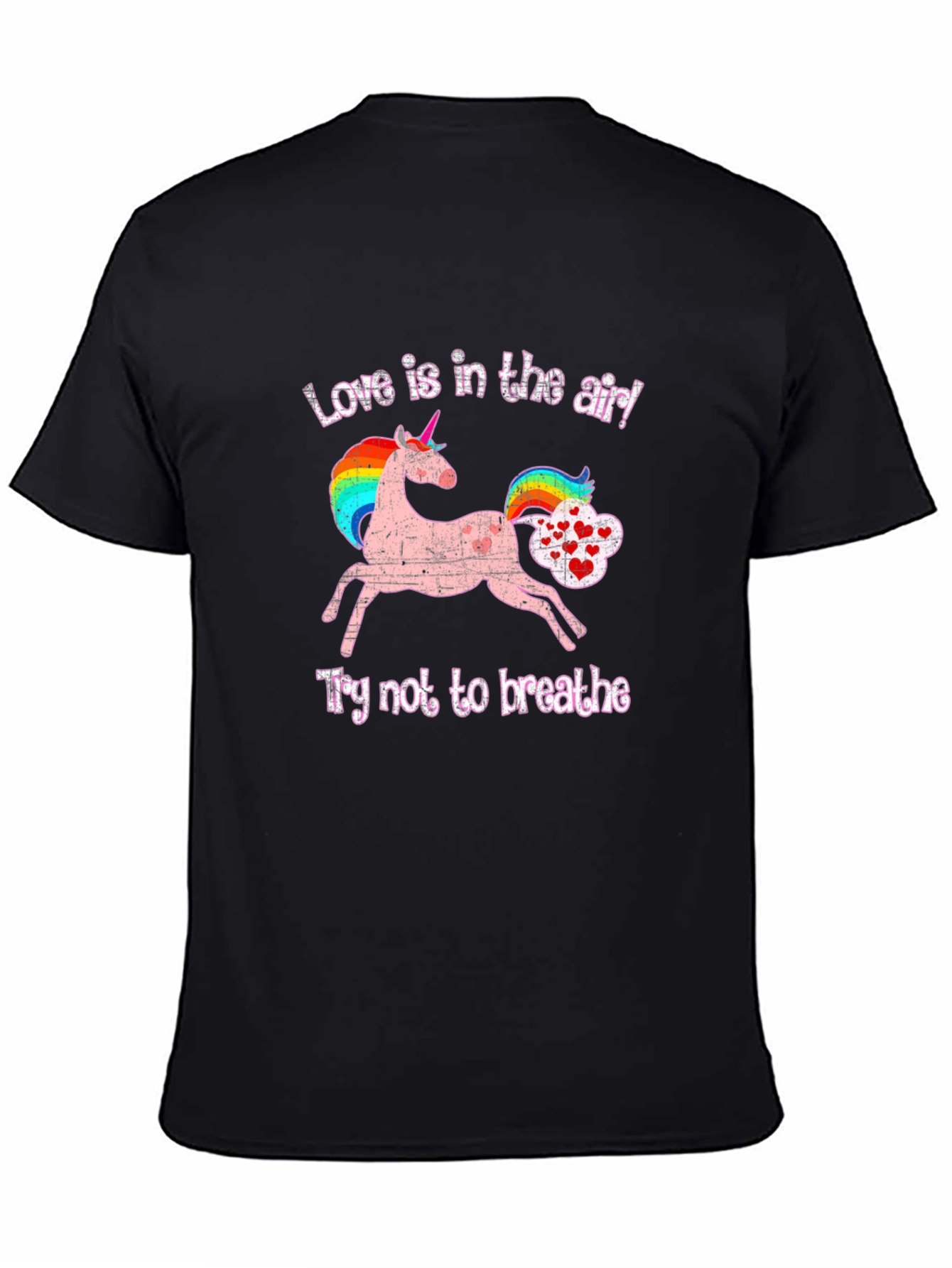 Black Unicorn 'Love is in the Air' Graphic Tee view 4