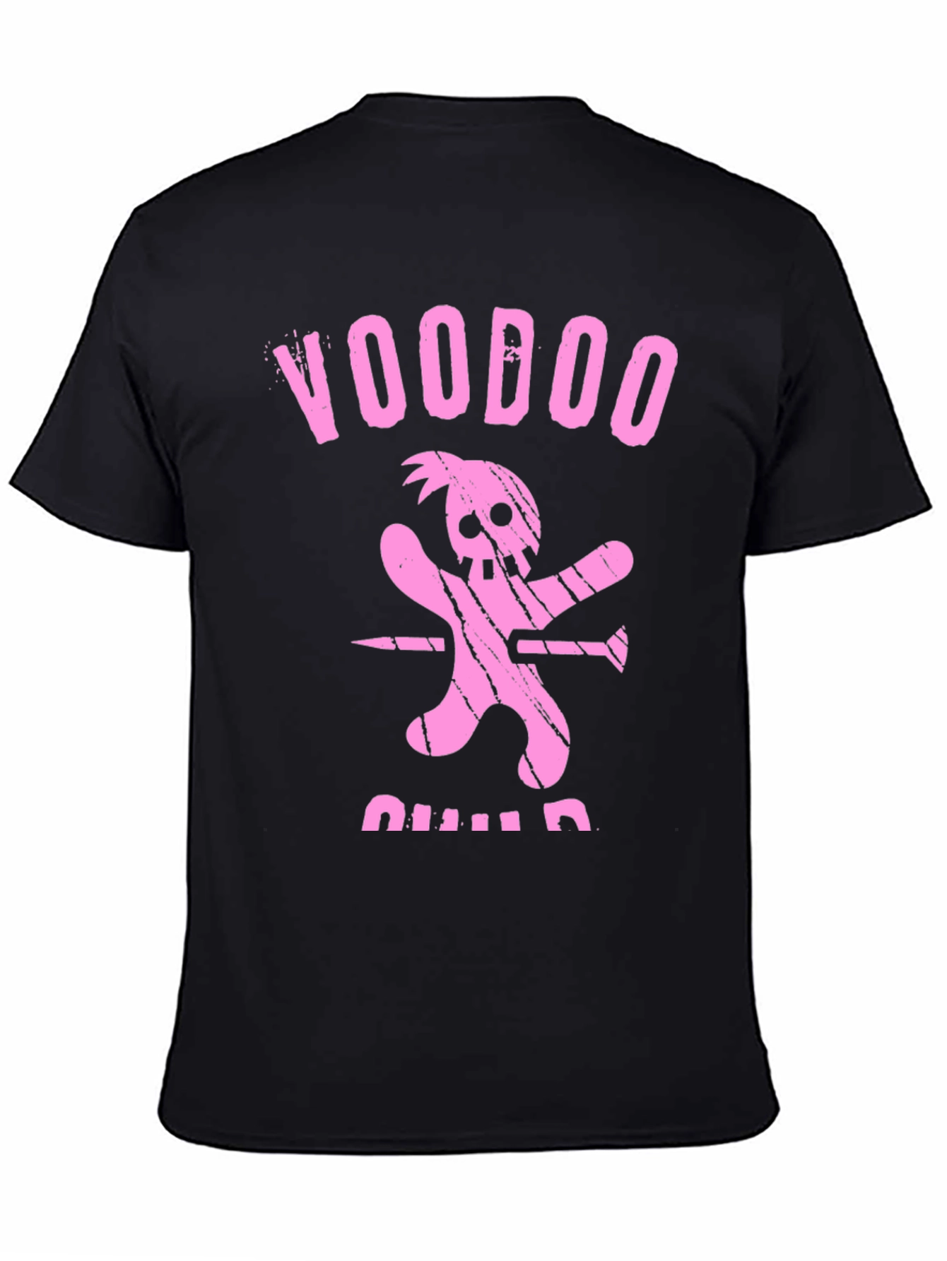 Black Voodoo Child Graphic T-Shirt view 4