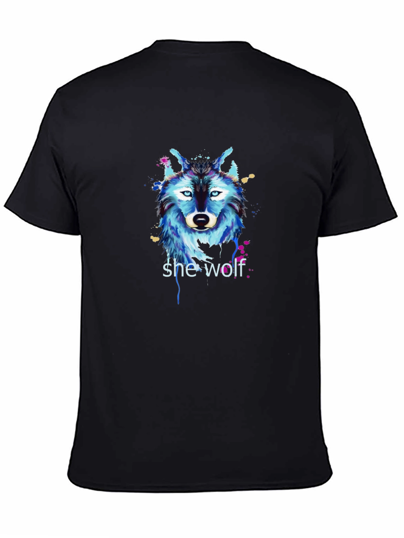 Black She Wolf Graphic T-Shirt view 4