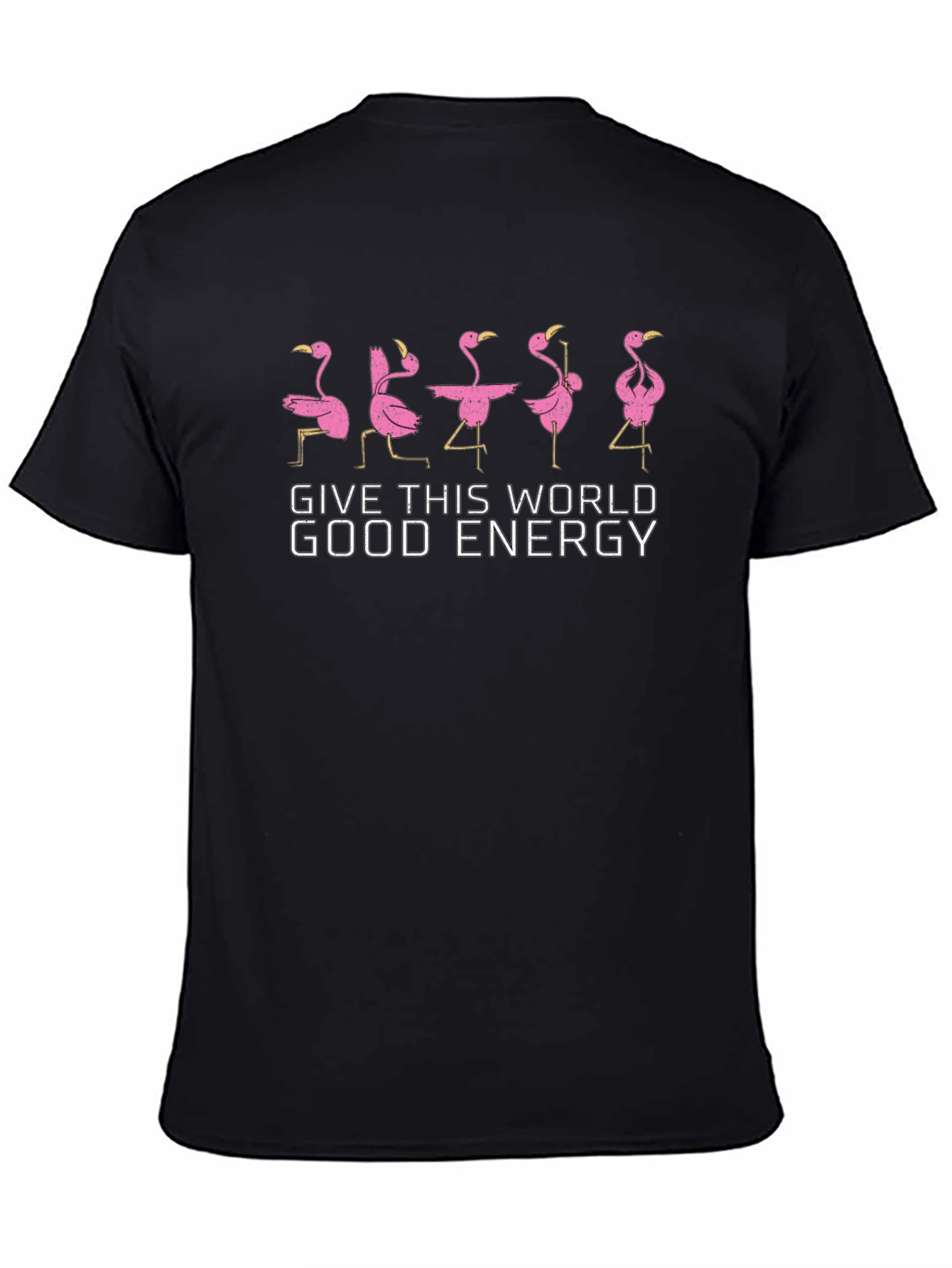 Black Give This World Good Energy Black T-Shirt view 4