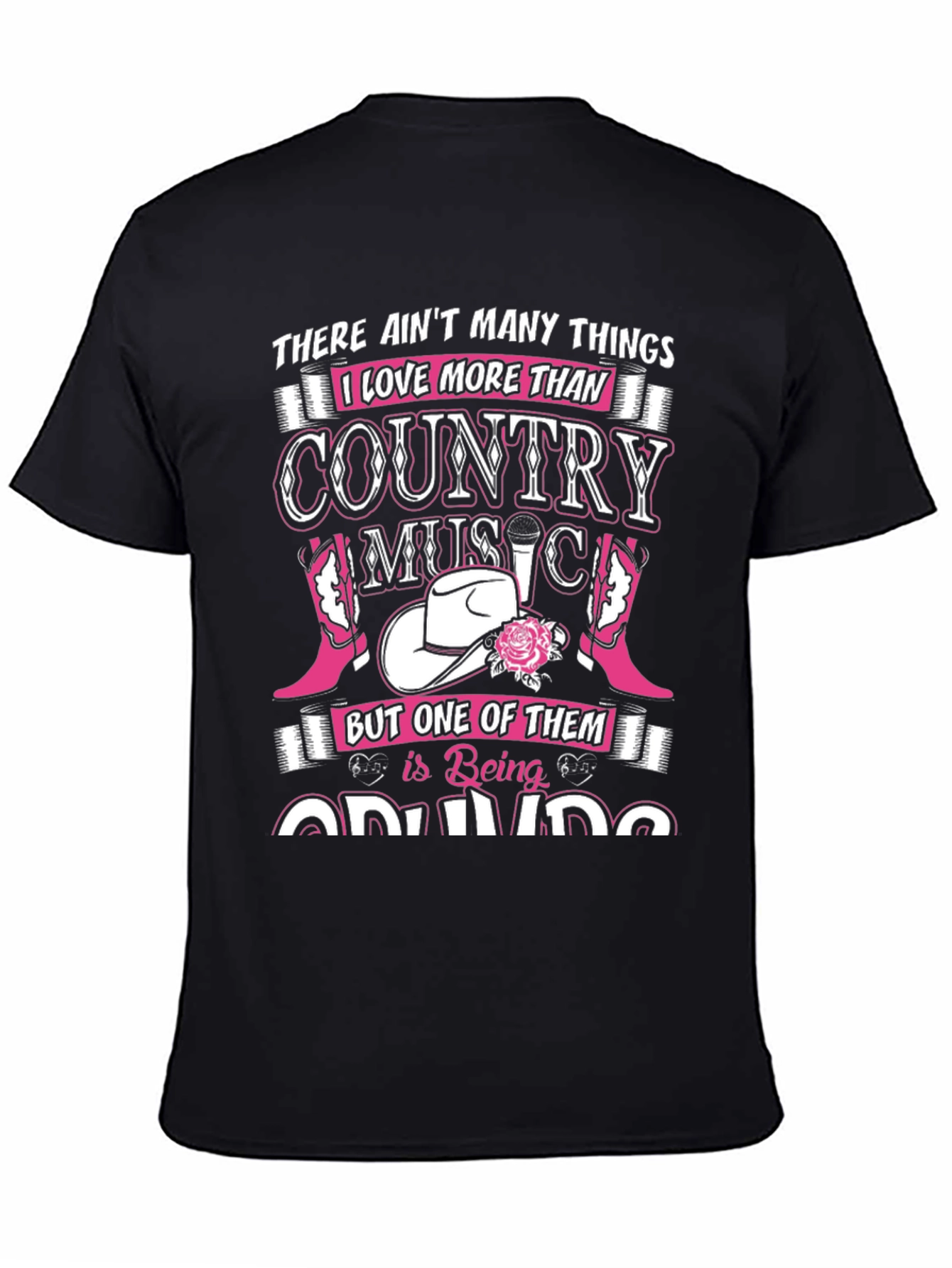 Black Country Music Lover T-Shirt view 4