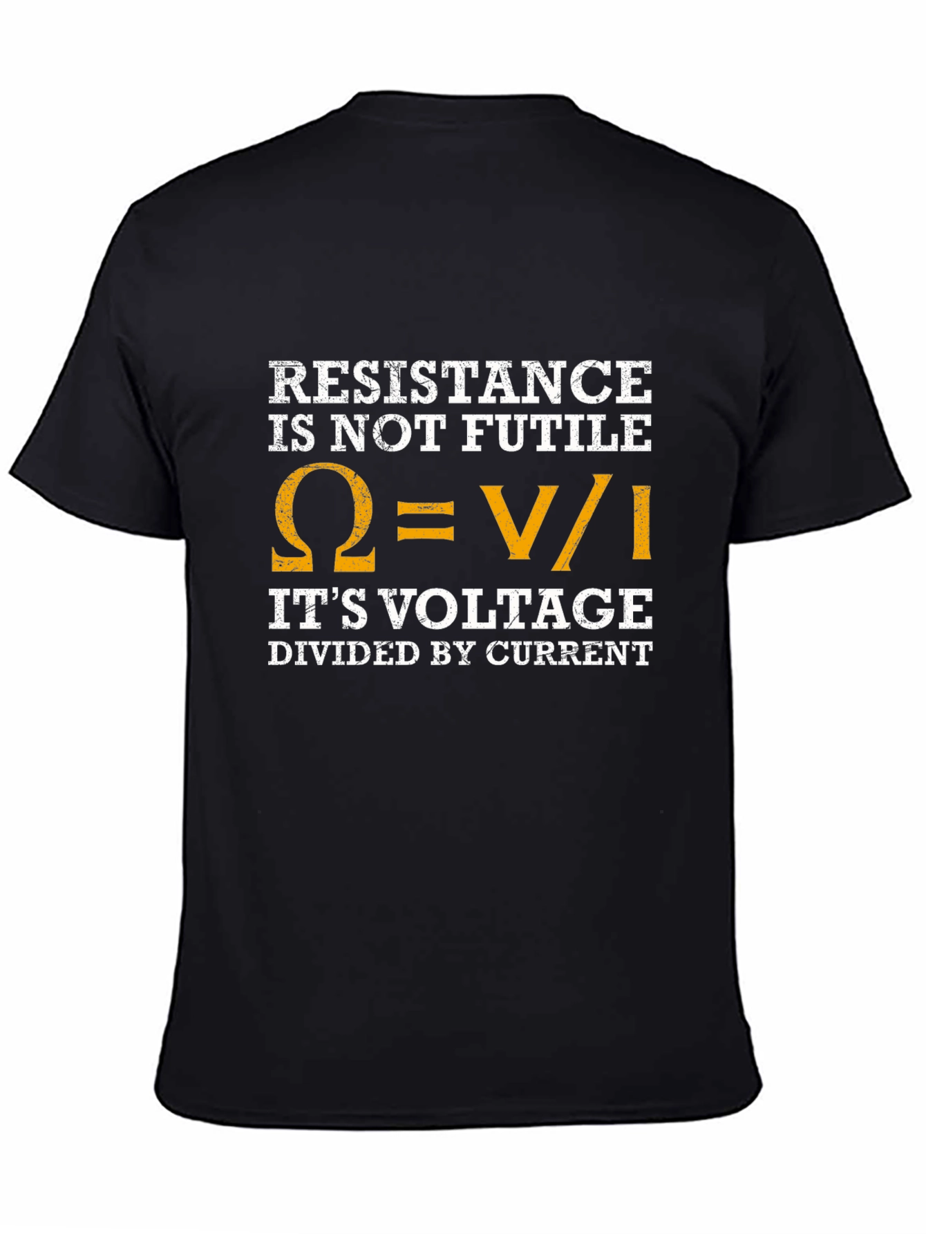Black Resistance Is Not Futile Funny Science T-Shirt view 4