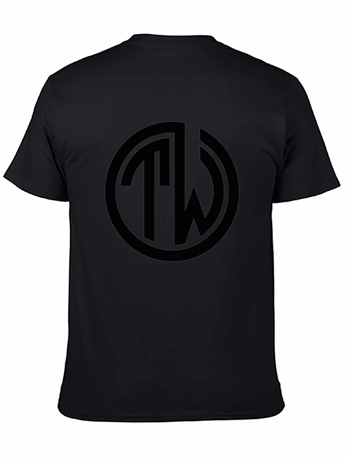 Black Black TW Logo T-Shirt - Stylish Casual Wear view 4