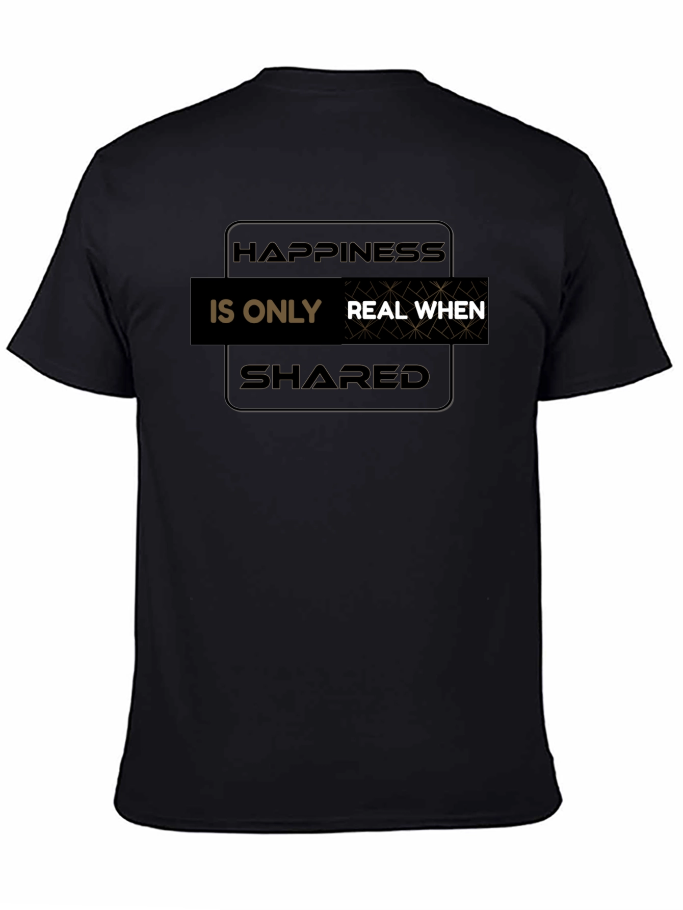Black Happiness Is Real When Shared T-Shirt view 4