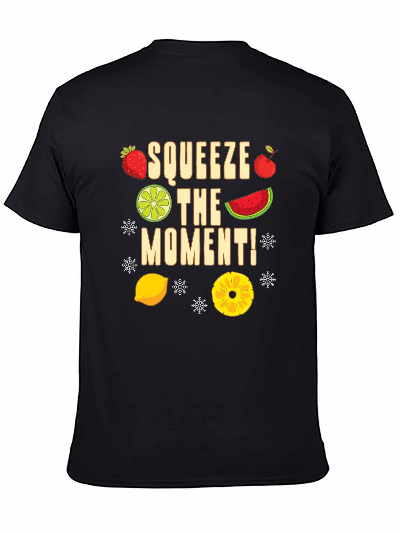 Black Squeeze the Moment Fruit T-Shirt view 4
