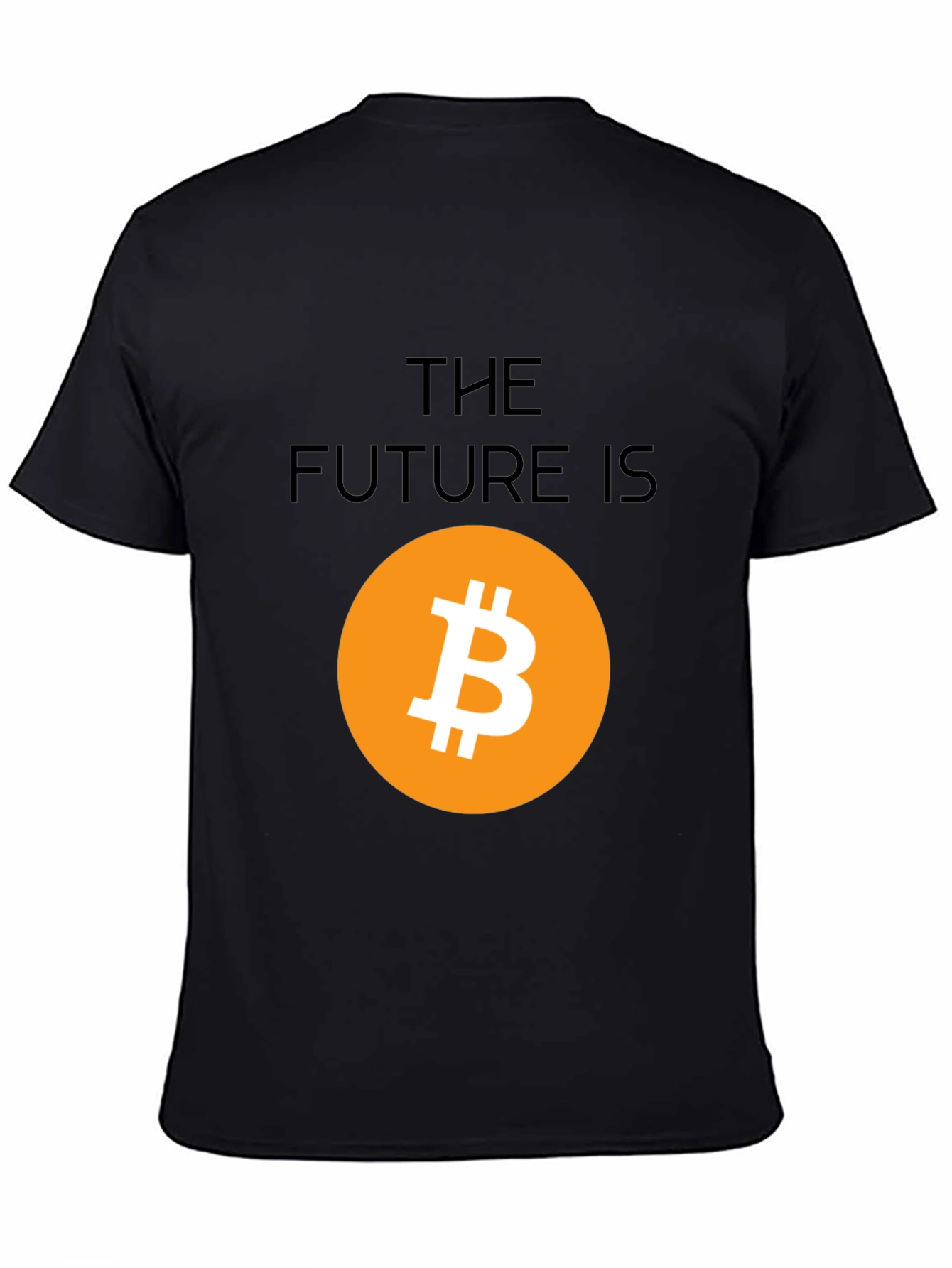 Black Bitcoin Future Graphic Tee - Crypto Black T-Shirt view 4