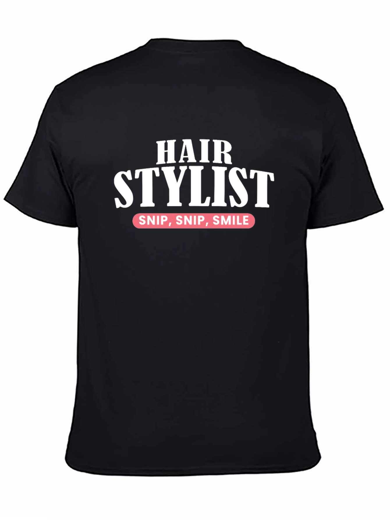 Black Hair Stylist Graphic Tee - Snip Snip Smile - Unisex view 4