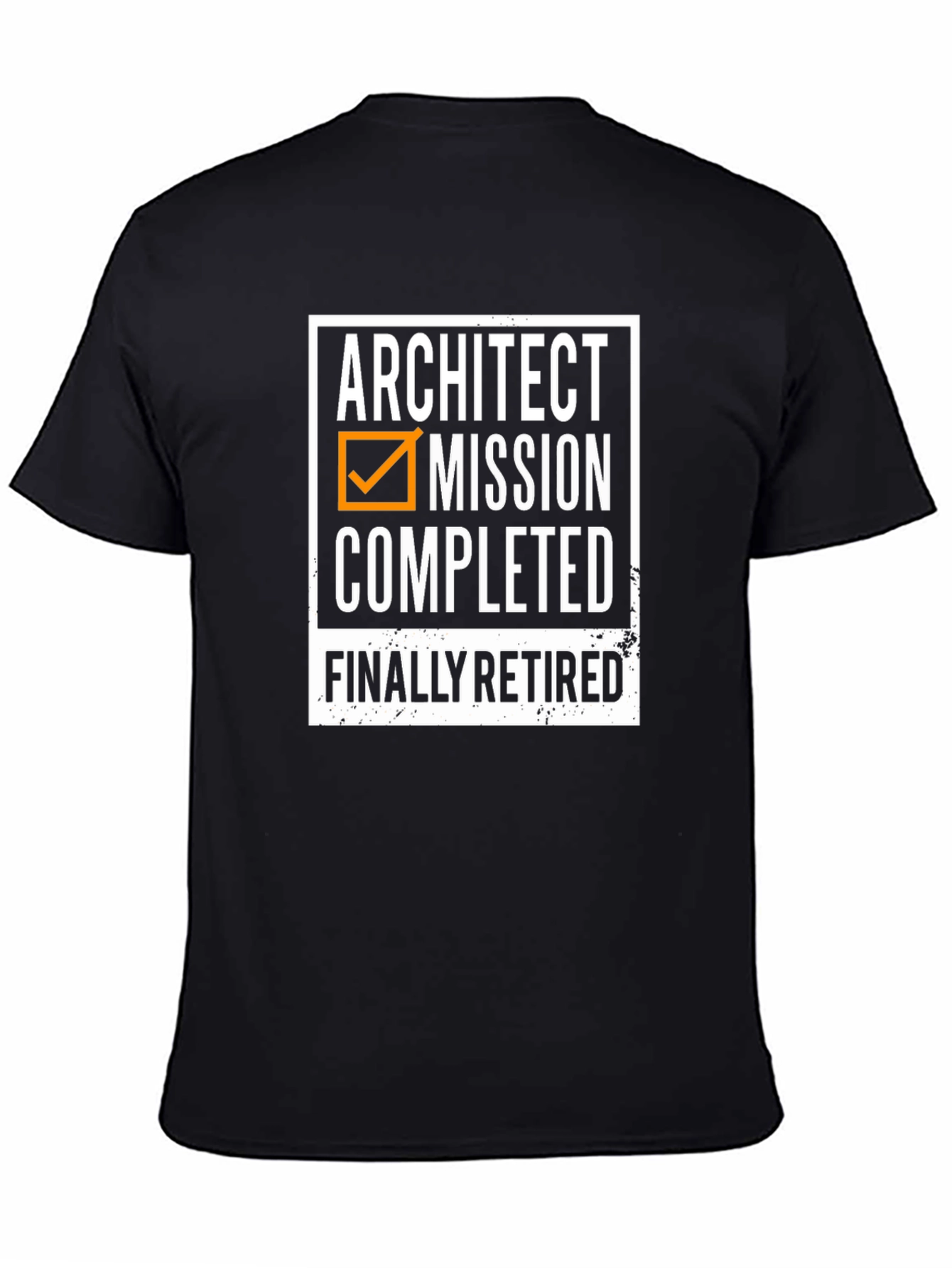 Black Architect Mission Completed - Retired T-Shirt view 4