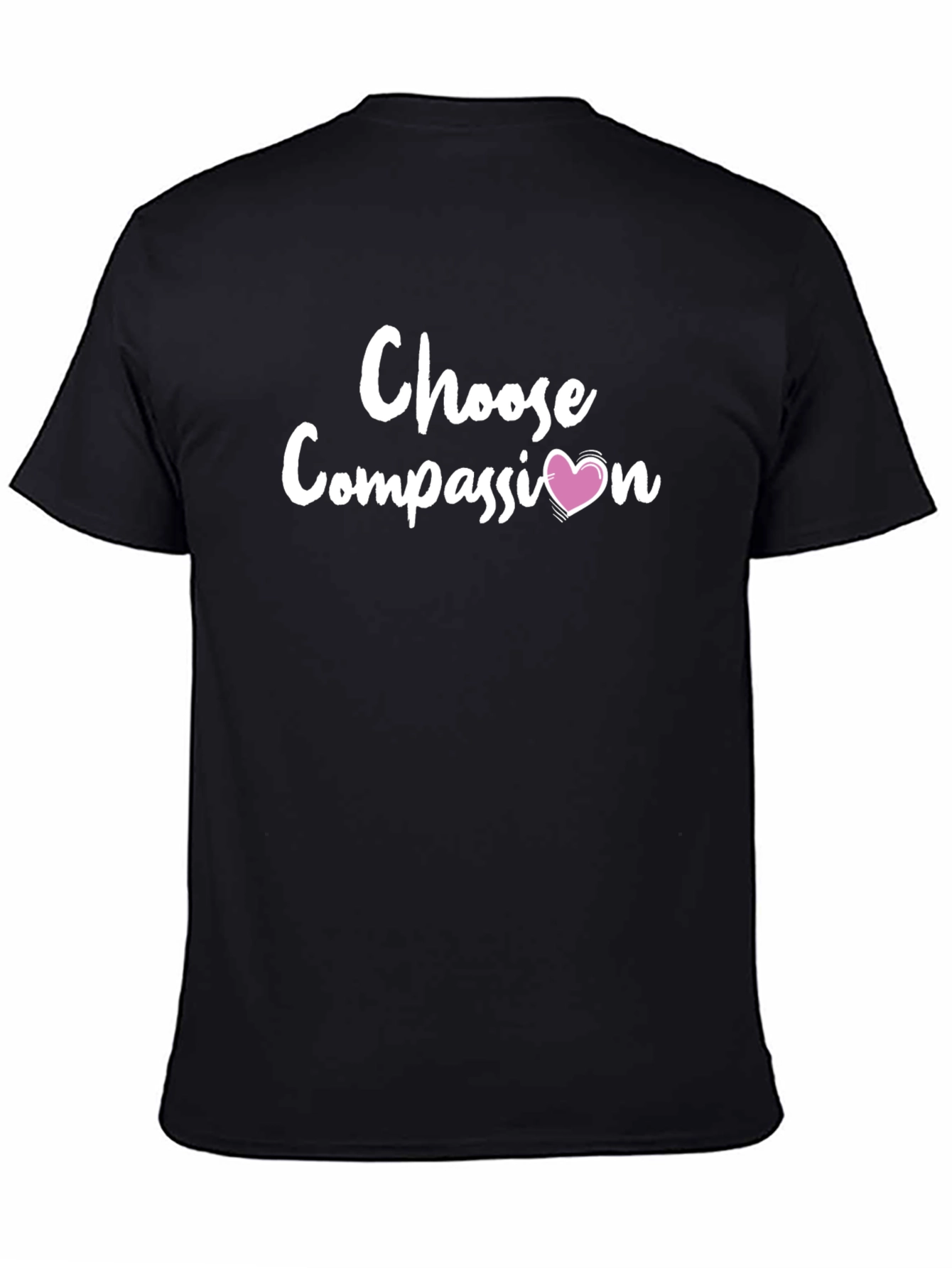 Black Choose Compassion Graphic Tee view 4