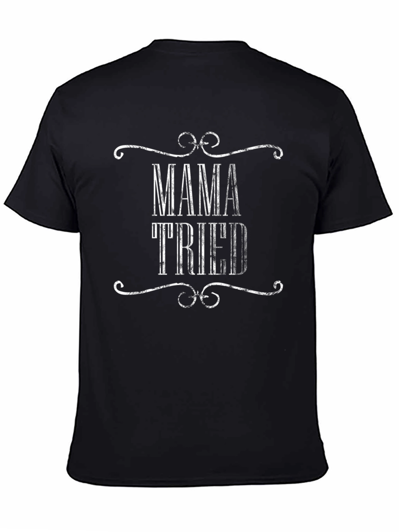 Black Mama Tried Graphic Tee - Black view 4