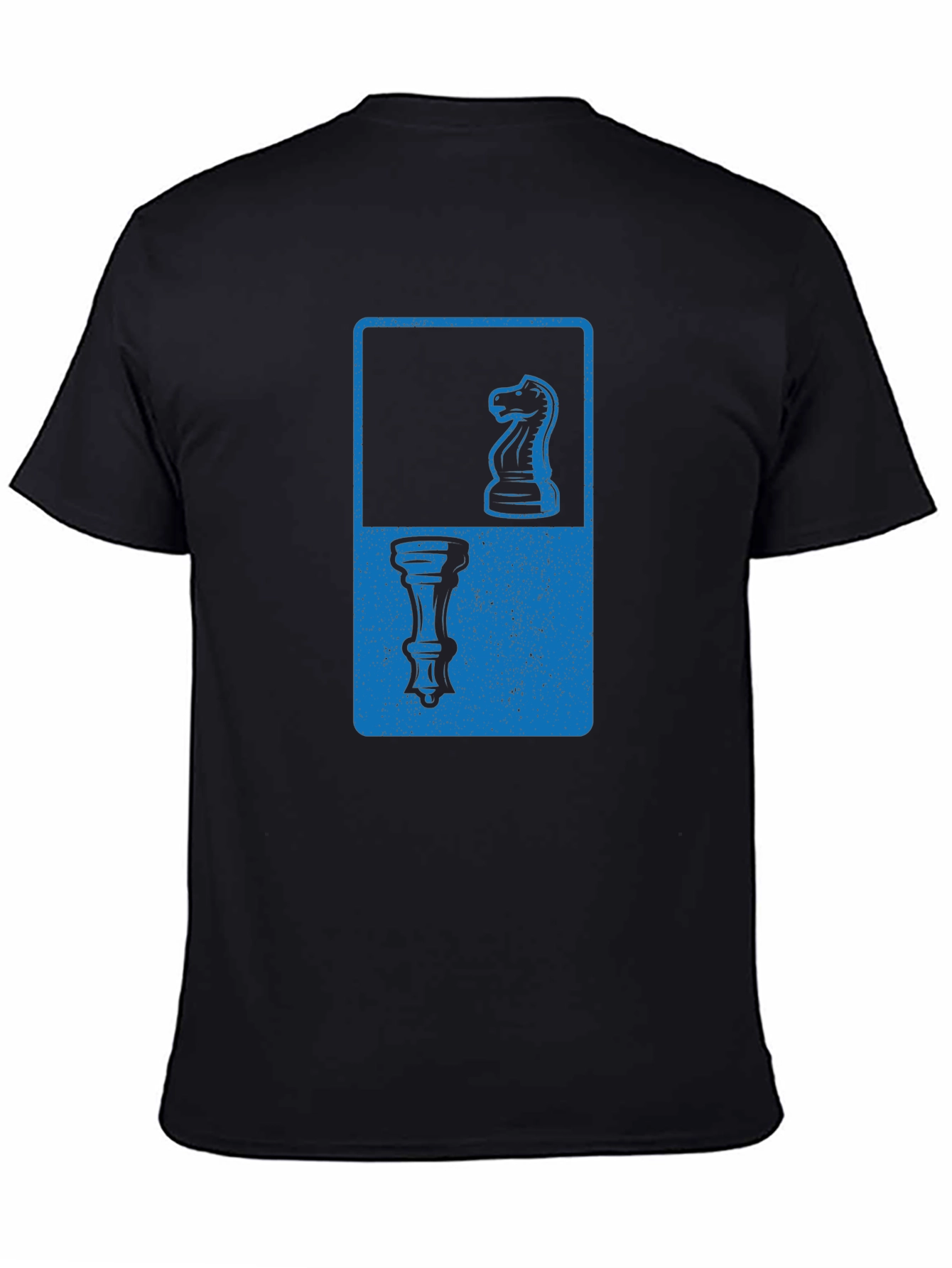 Chess Piece Graphic Tee - Knight & Rook Design - 4