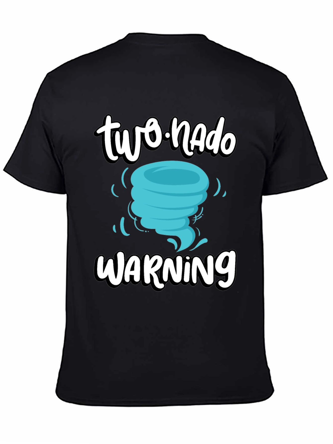 Black Two-nado Warning T-Shirt view 4