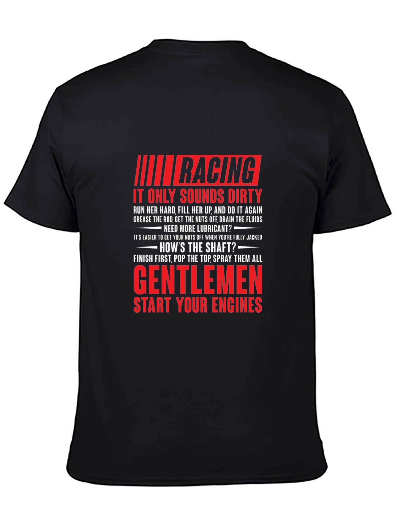Black Racing Dirty Sounding T-Shirt view 4
