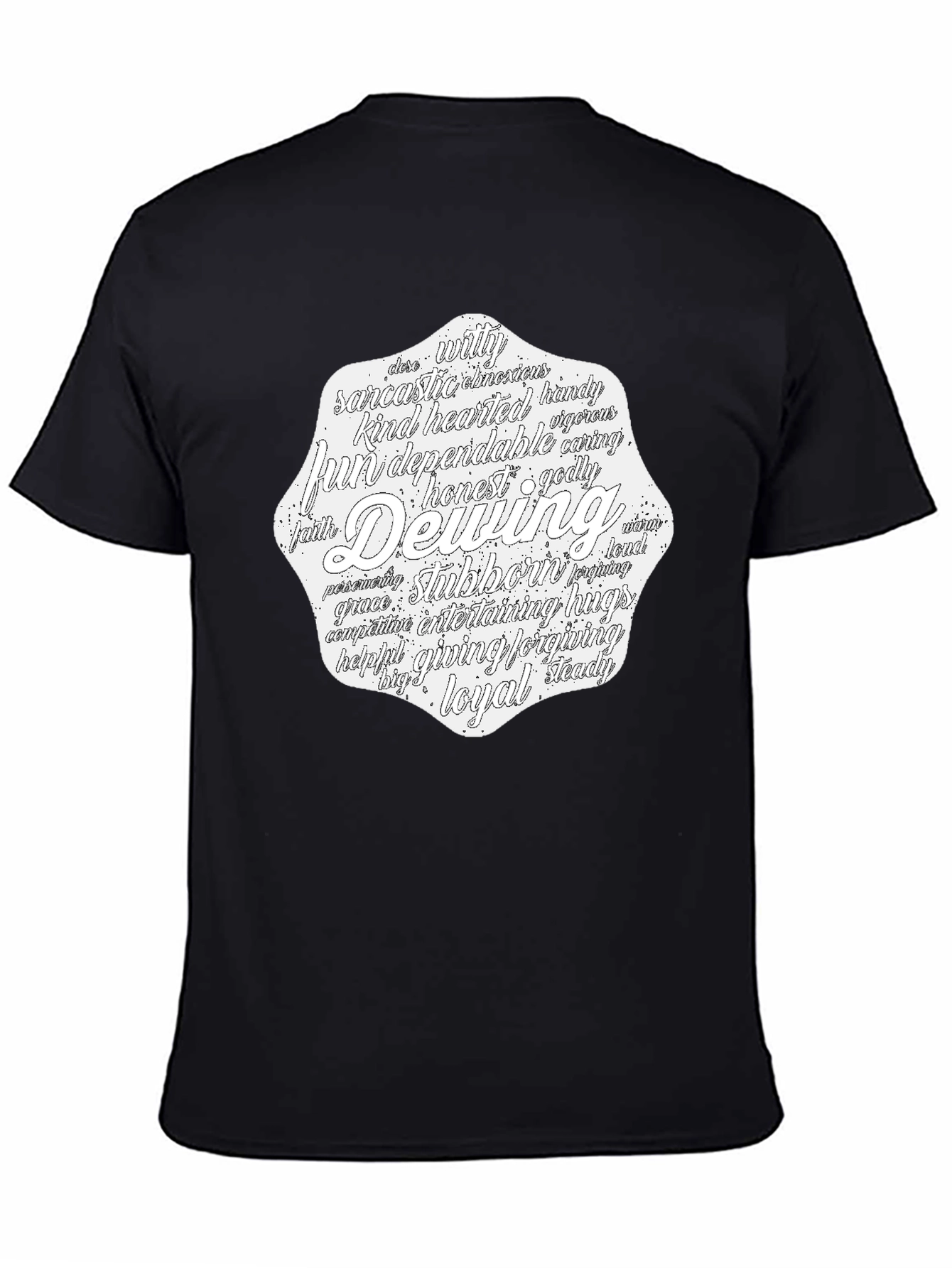 Black Dewing Qualities Black T-Shirt view 4