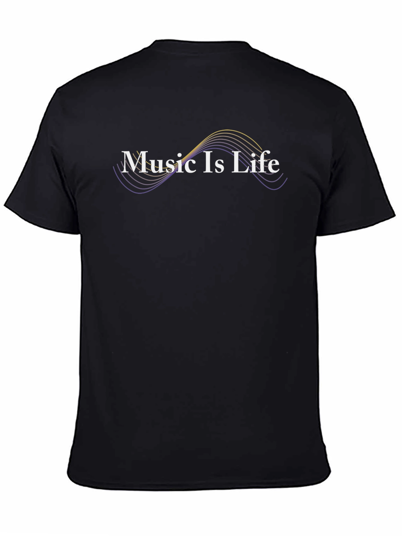 Black Music Is Life Graphic Tee - Soft Cotton Blend view 4