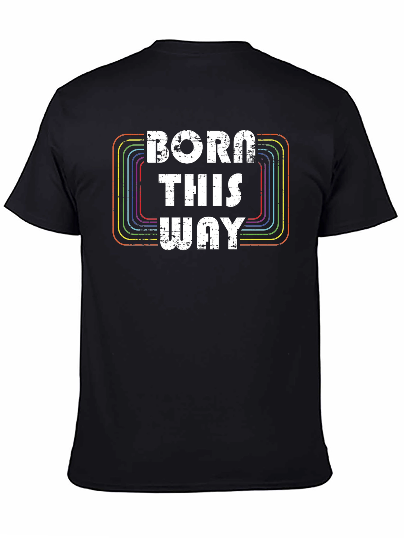 Black Born This Way Graphic T-Shirt view 4