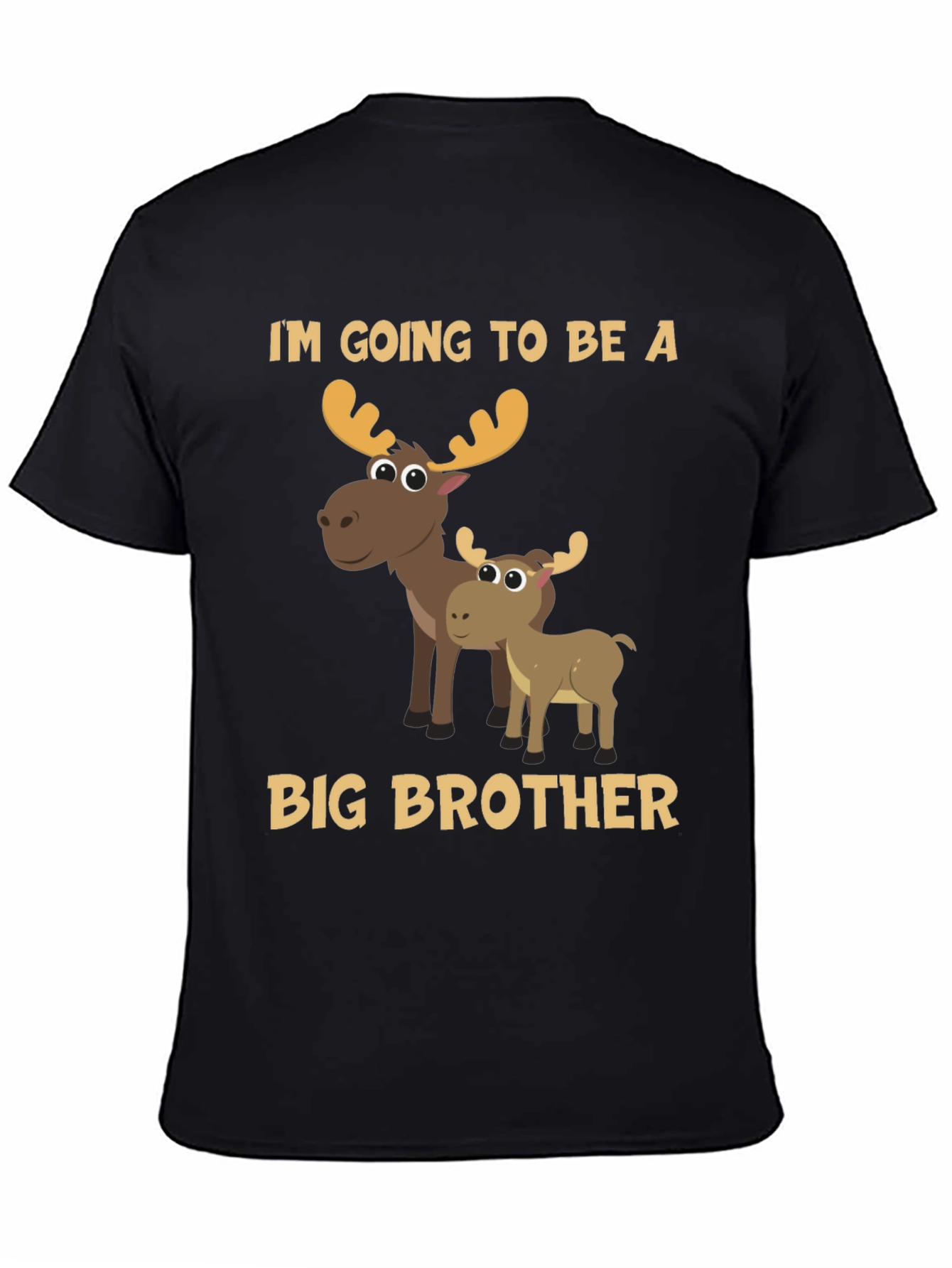 Black Big Brother Moose T-Shirt view 4