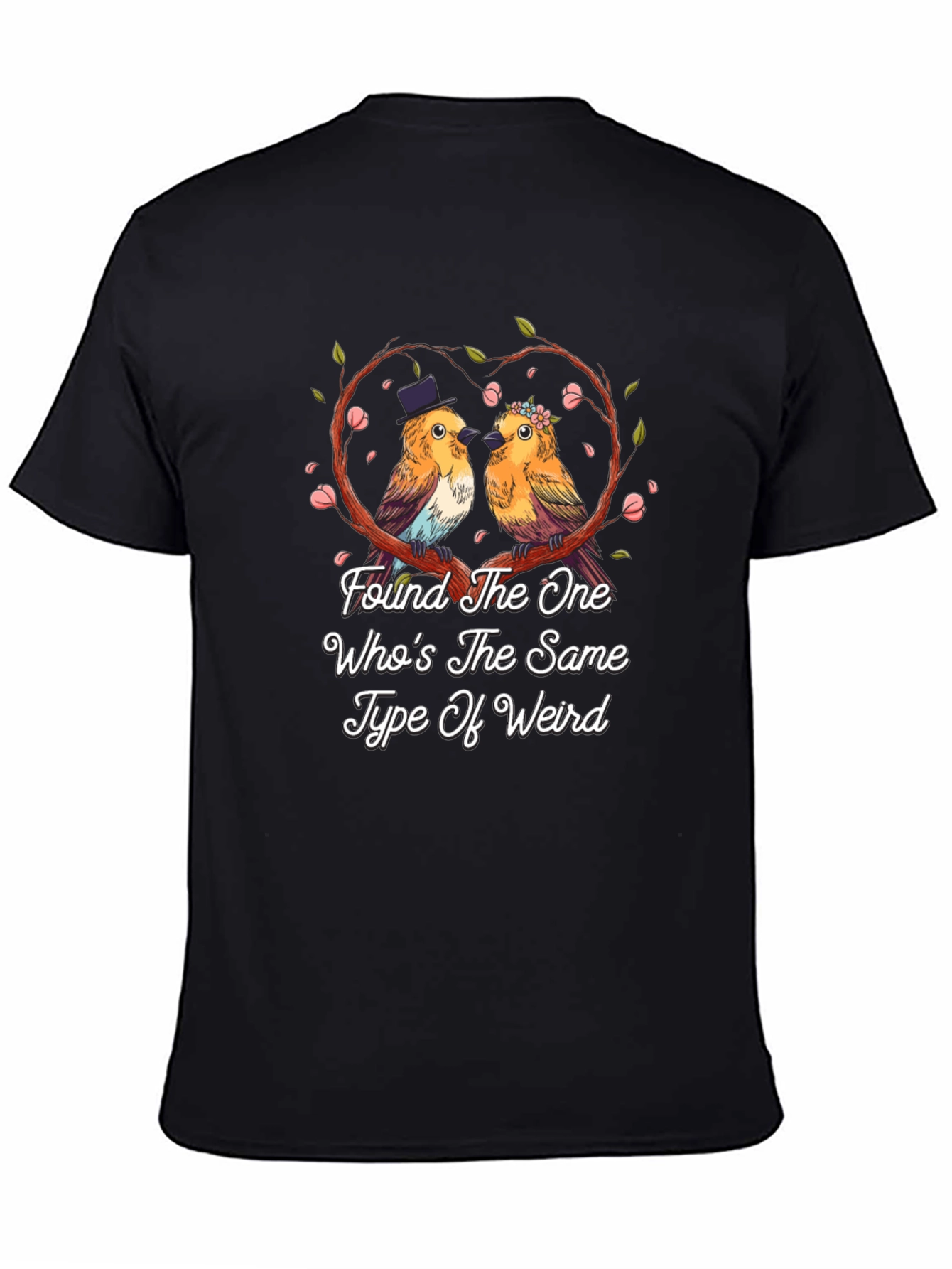 Black Found The One Bird Lover T-Shirt view 4