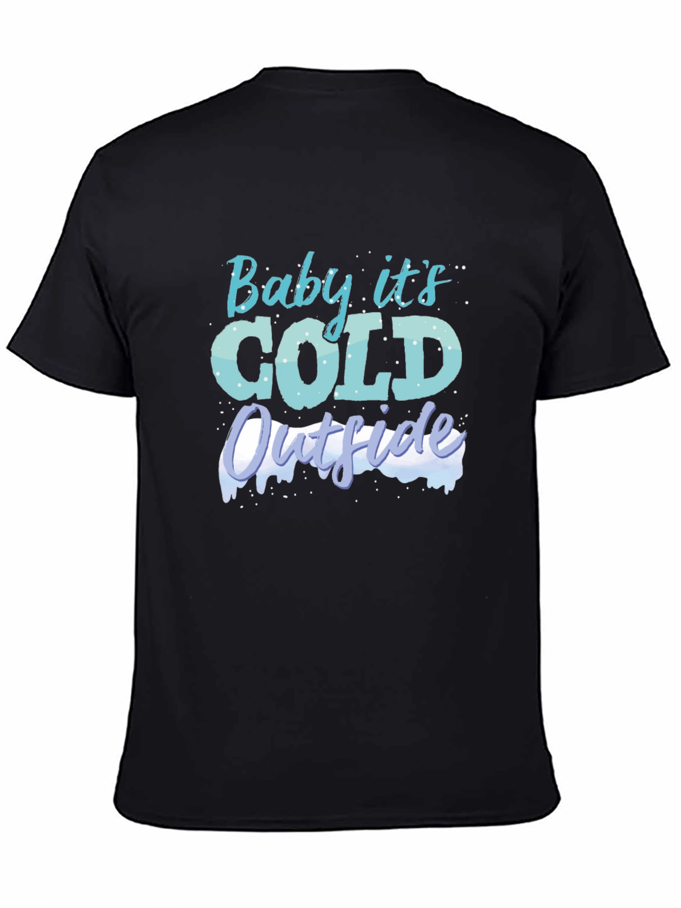 Black Baby It's Cold Outside Graphic Tee view 4