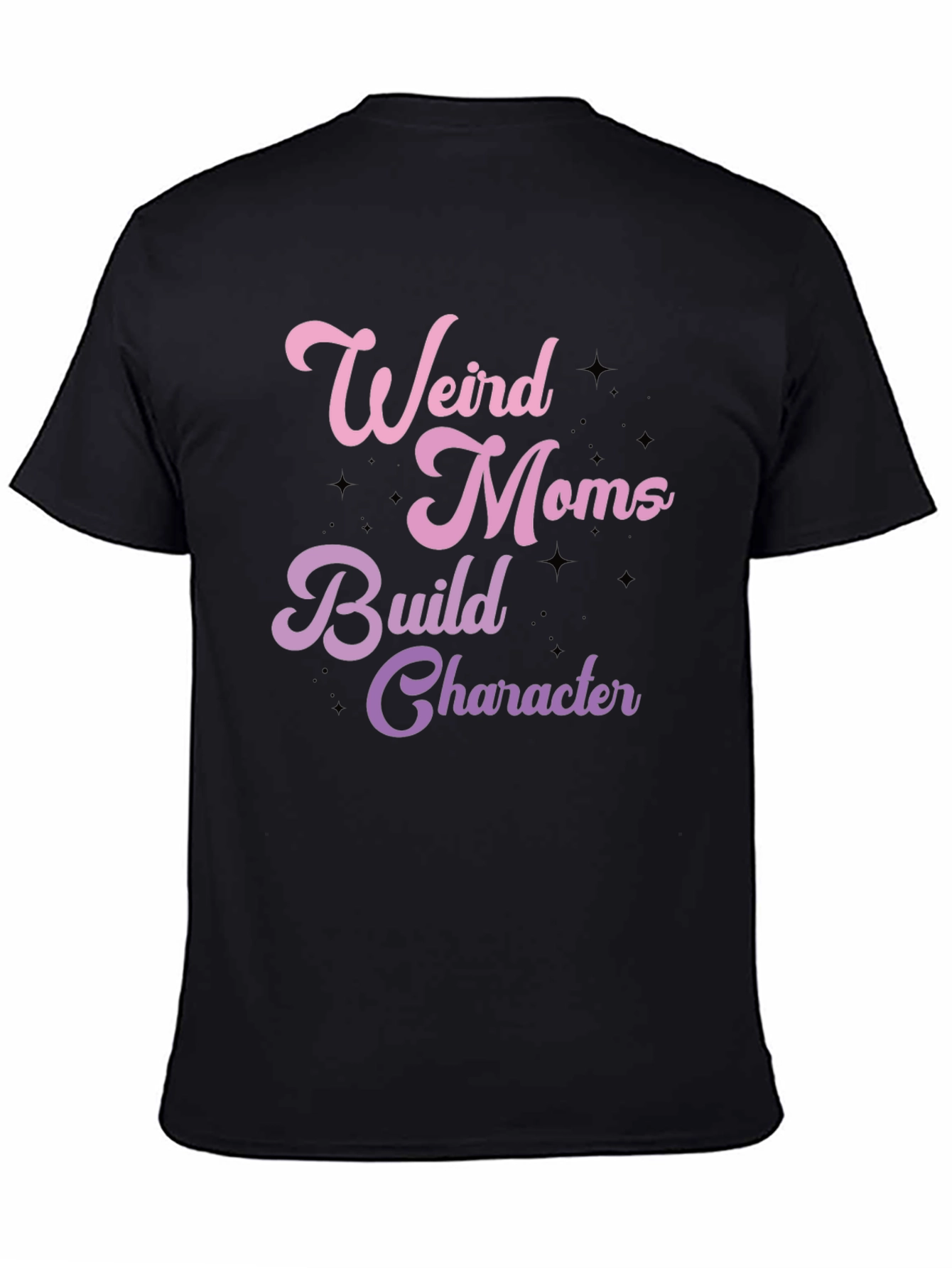 Black Weird Moms Build Character Graphic Tee view 4