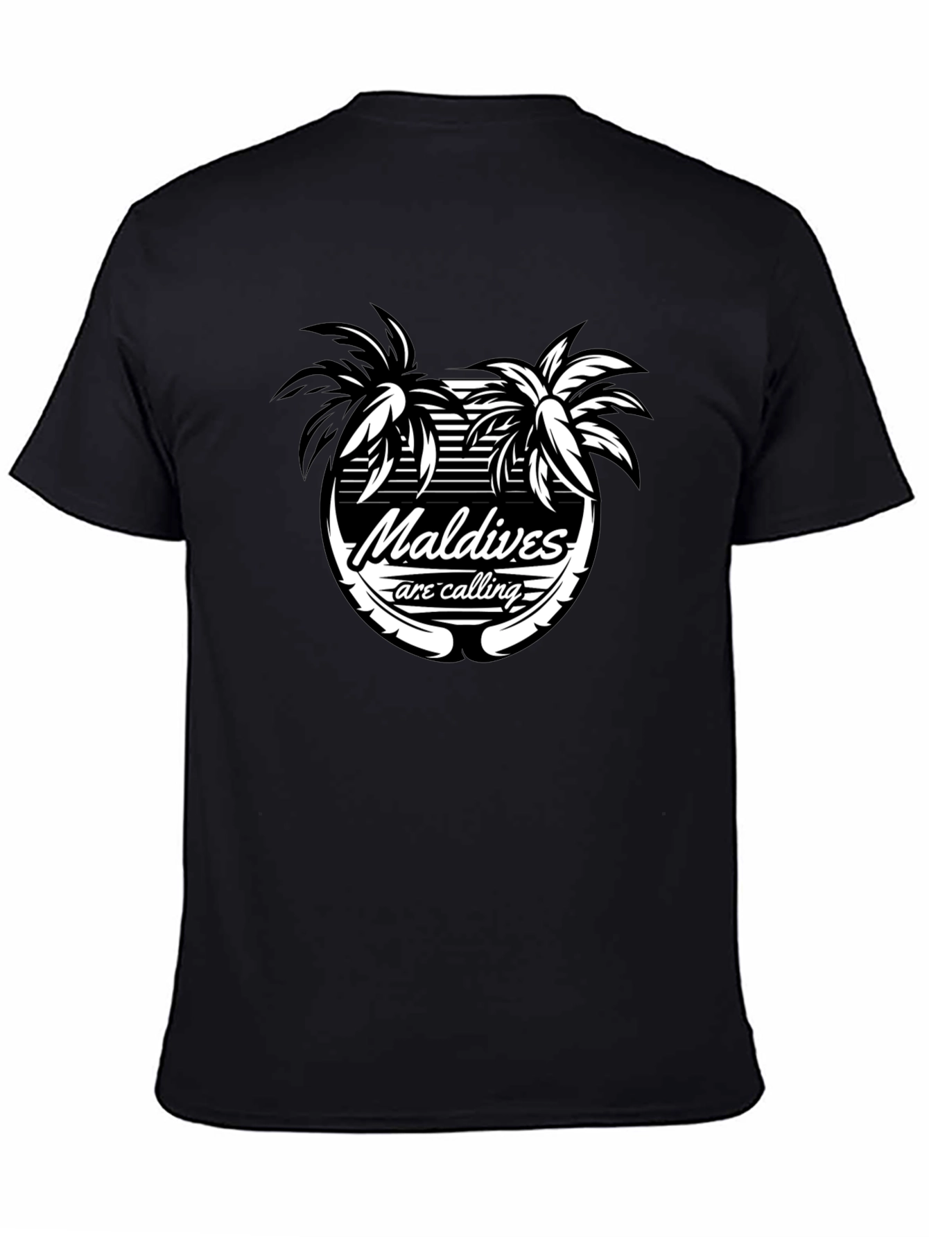 Maldives Are Calling Black T-Shirt - 4