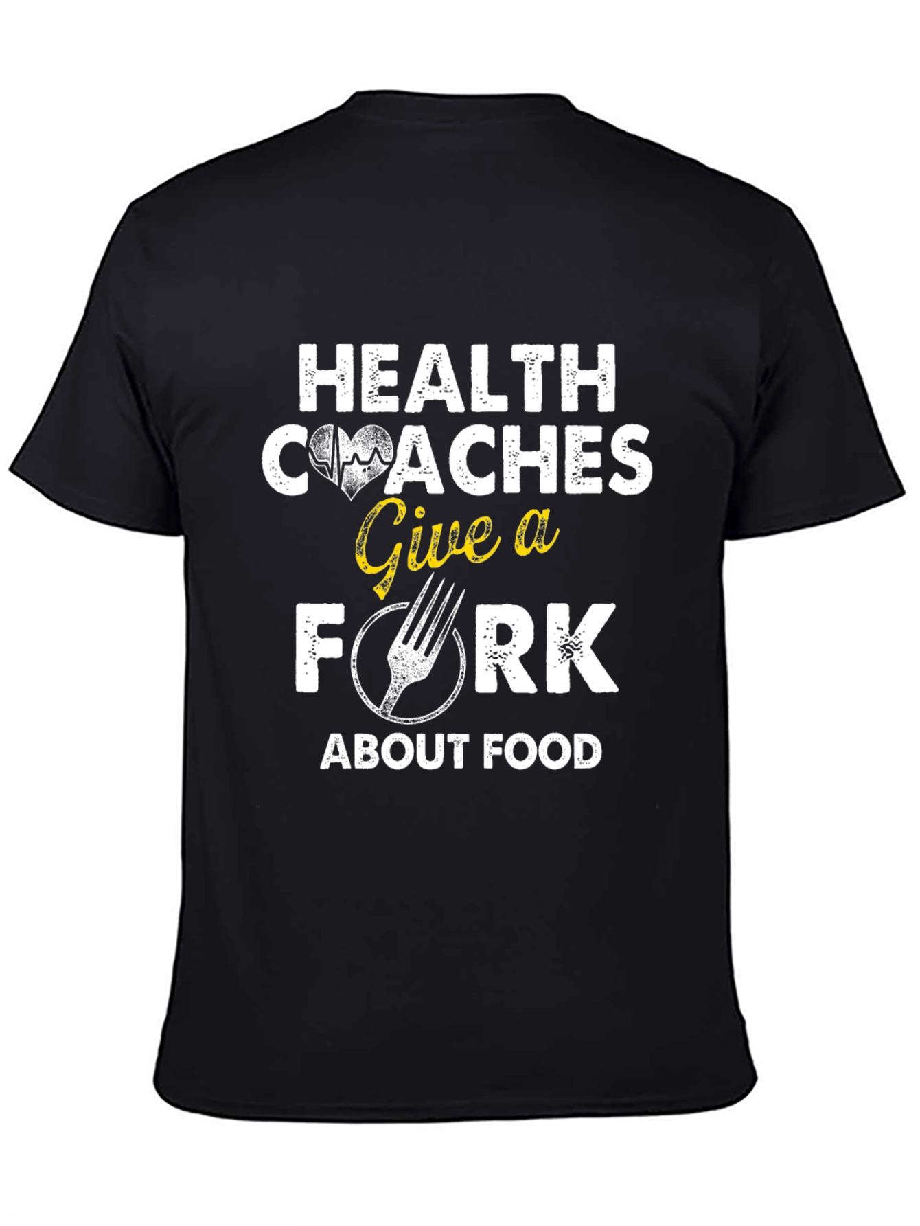 Black Health Coaches Give a Fork T-Shirt view 4