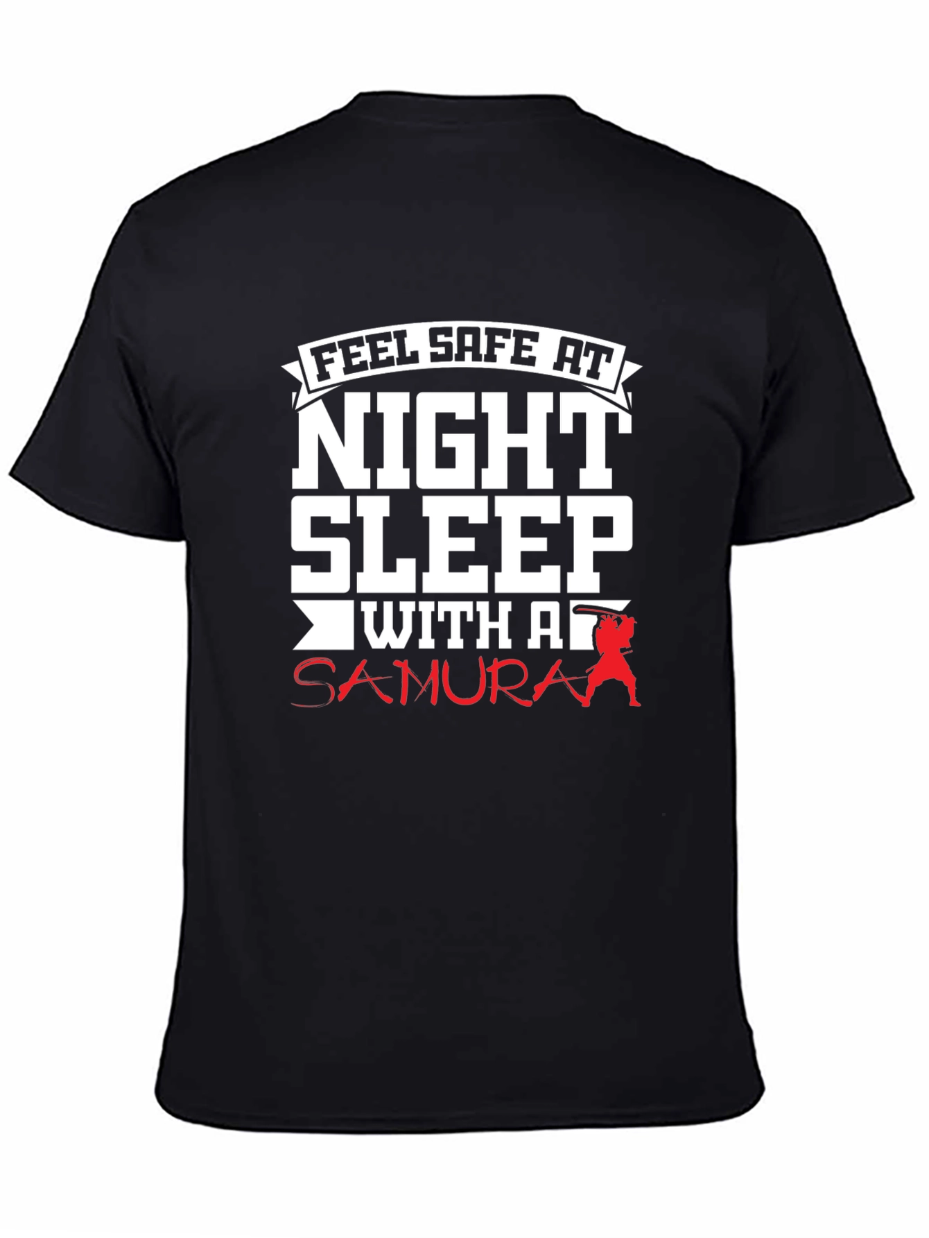 Black Feel Safe At Night T-Shirt view 4
