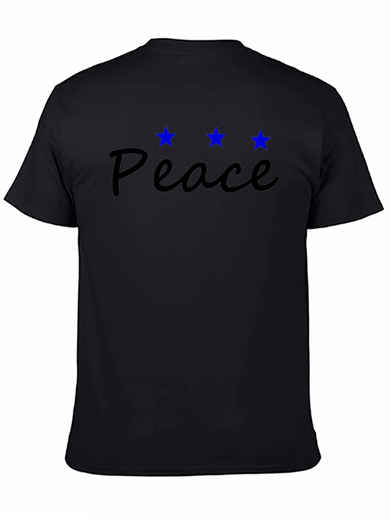 Black Peace Graphic Tee - Casual Comfort view 4