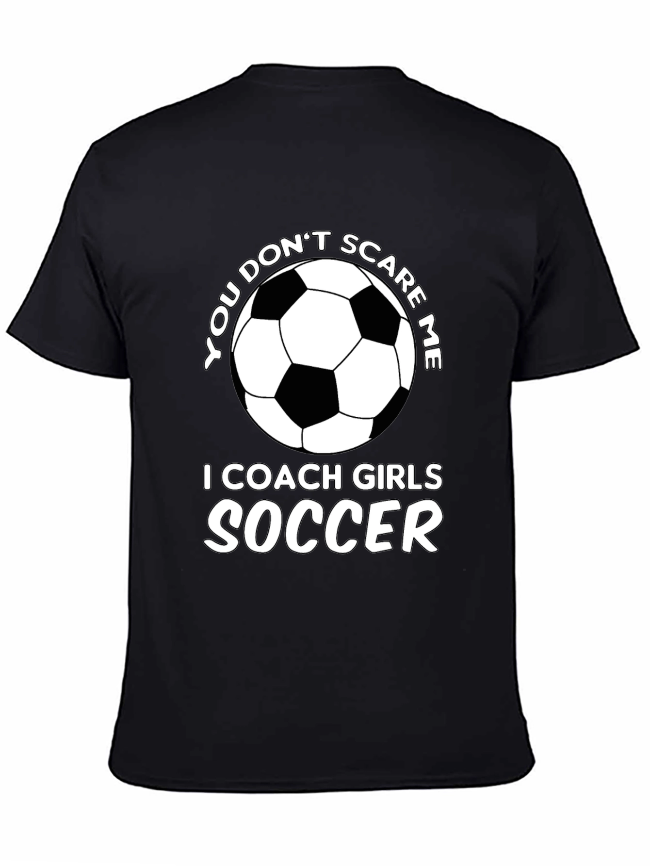 Black Coach Girls Soccer T-Shirt view 4
