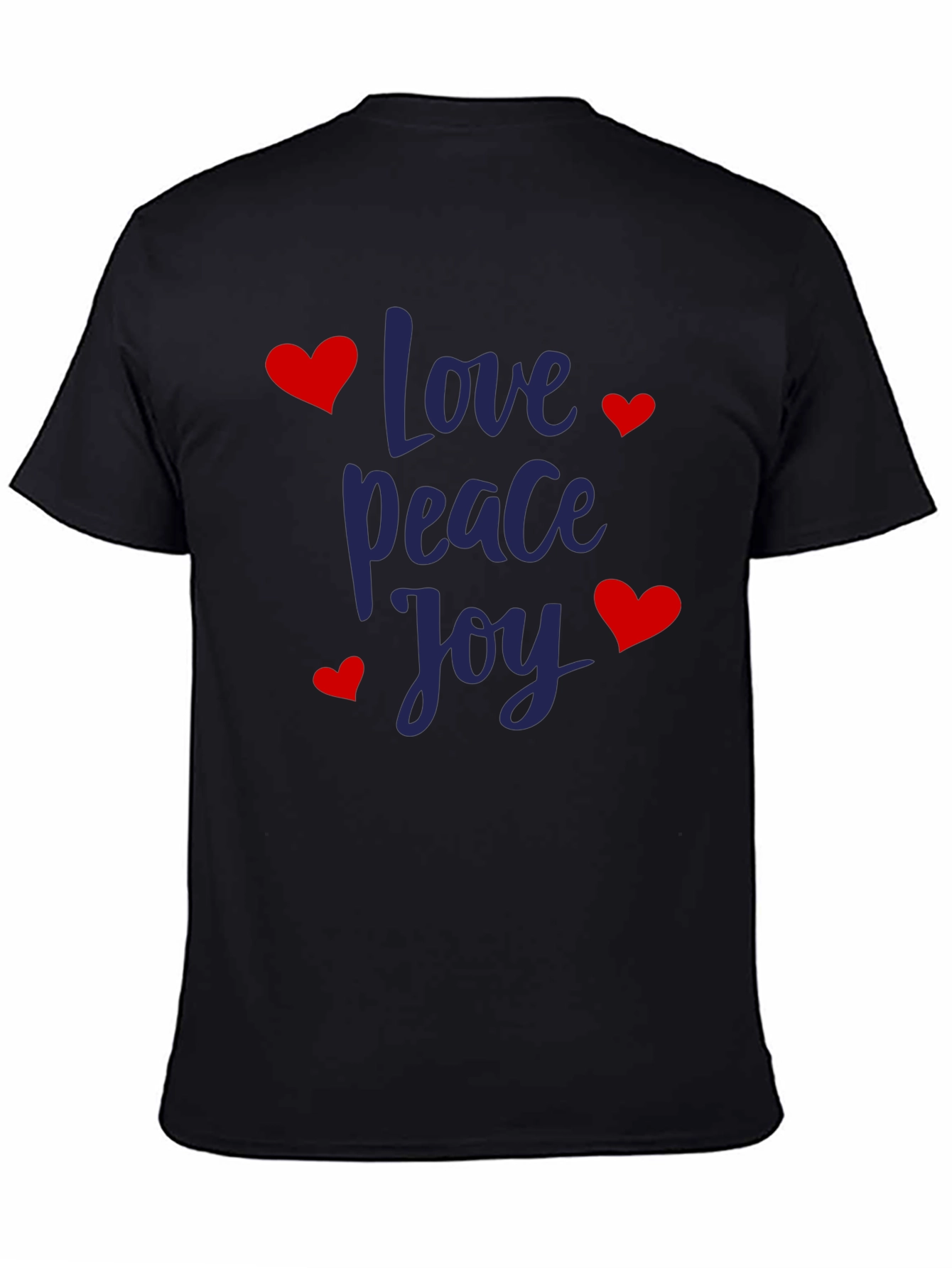 Black Love Peace Joy Graphic T-Shirt view 4