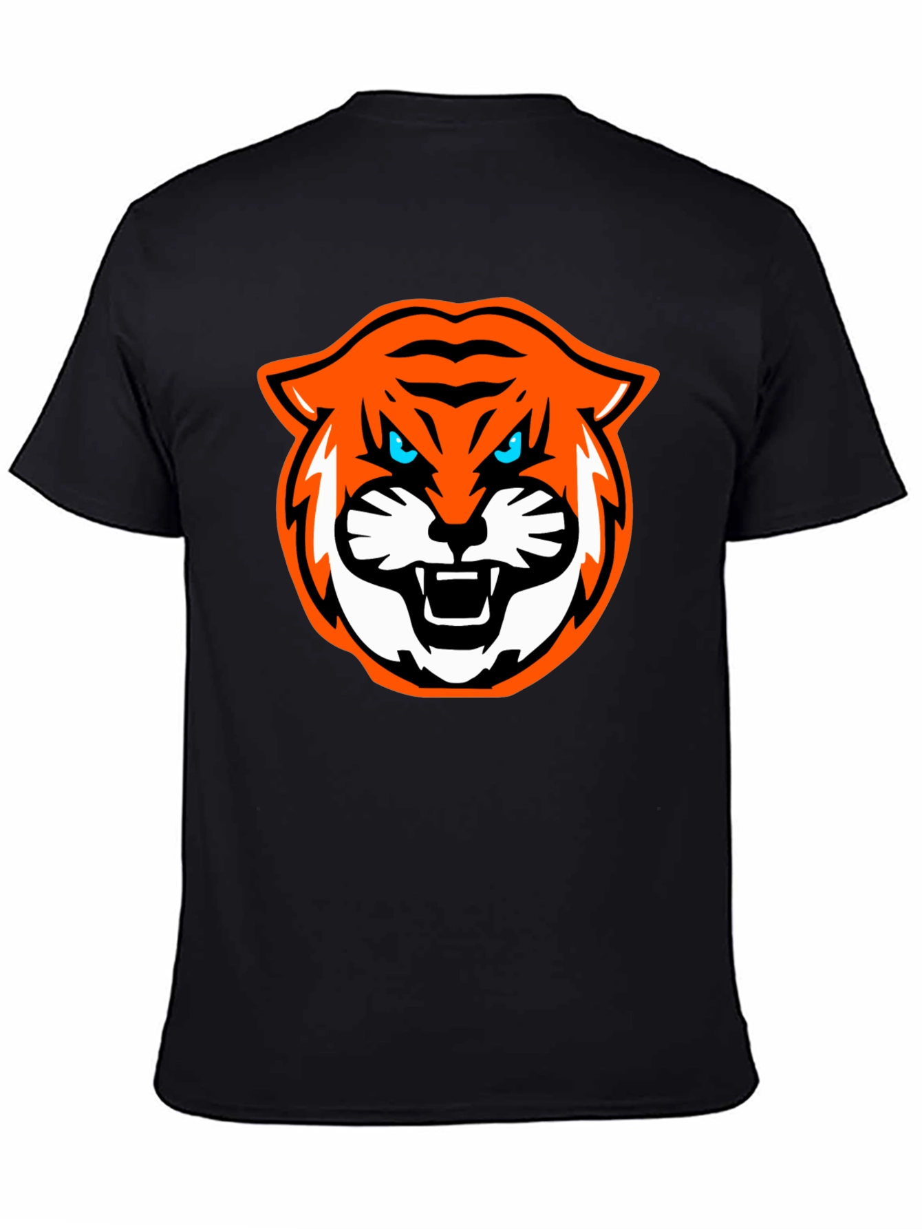 Black Tiger Graphic Black T-Shirt view 4