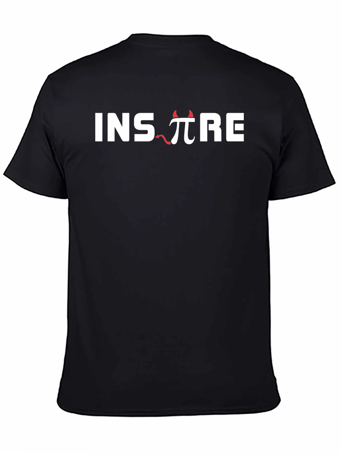 Black Inspire T-Shirt - Devil Pi Design view 4