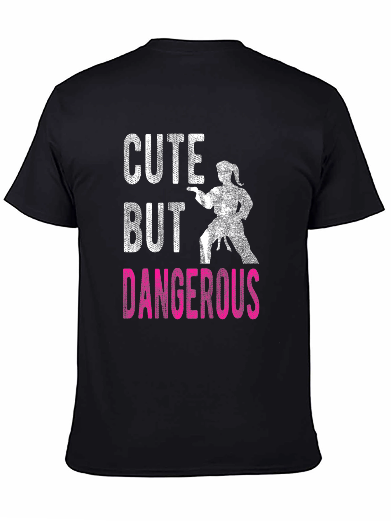 Black Cute But Dangerous T-Shirt view 4