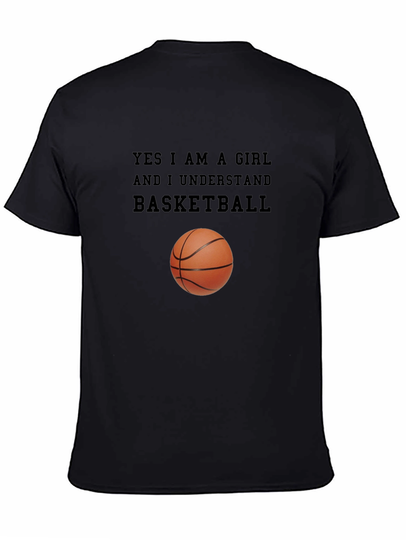 Black Basketball Girl T-Shirt: Understand the Game! view 4