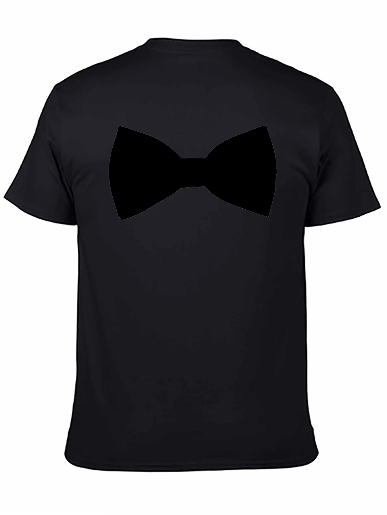 Black Black Bow Tie Graphic Tee - Menswear Casual view 4