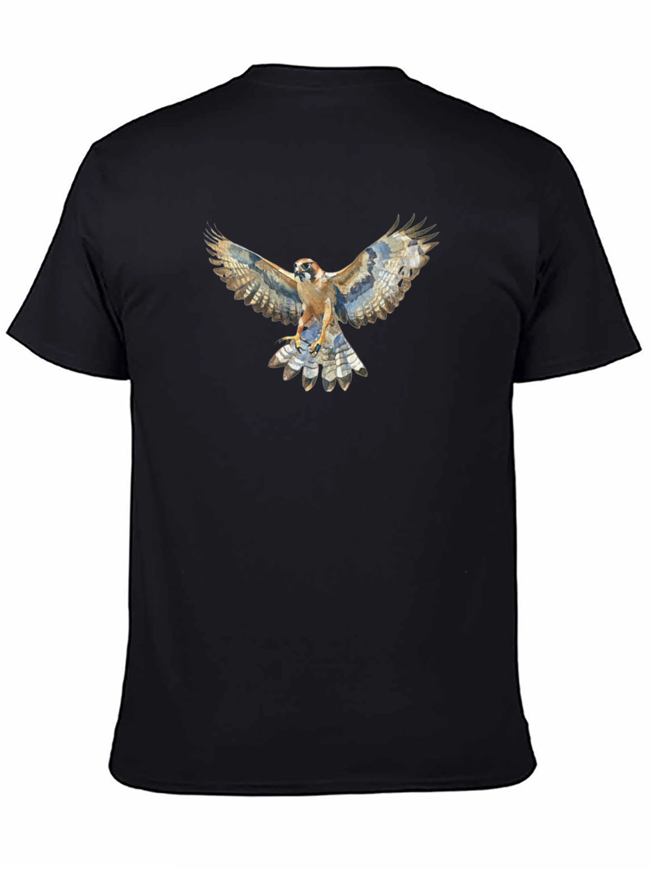Black Hawk Graphic Tee - Premium Cotton, Stylish Design view 4