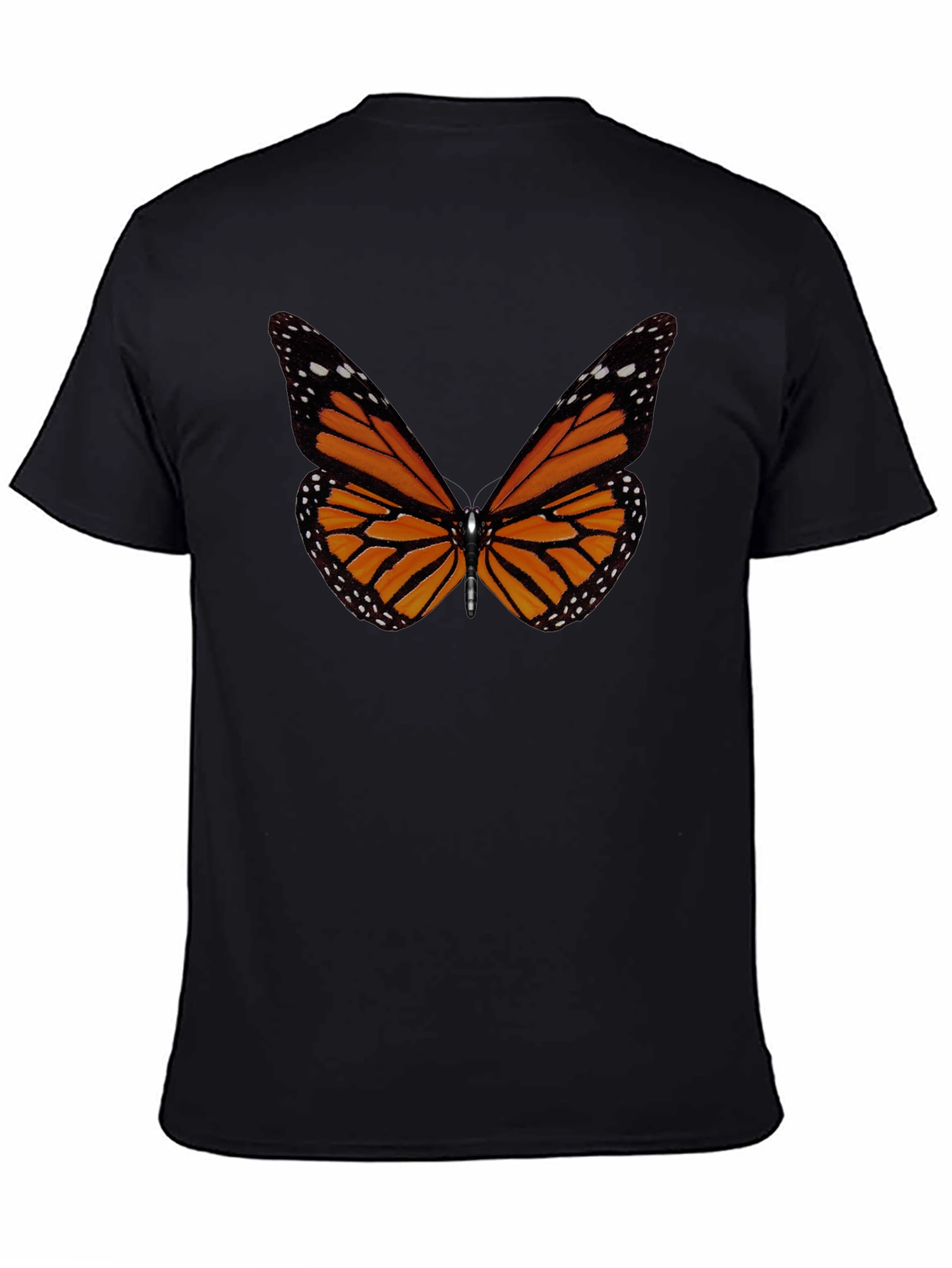 Black Monarch Butterfly Graphic Tee - Stylish Men's T-Shirt view 4