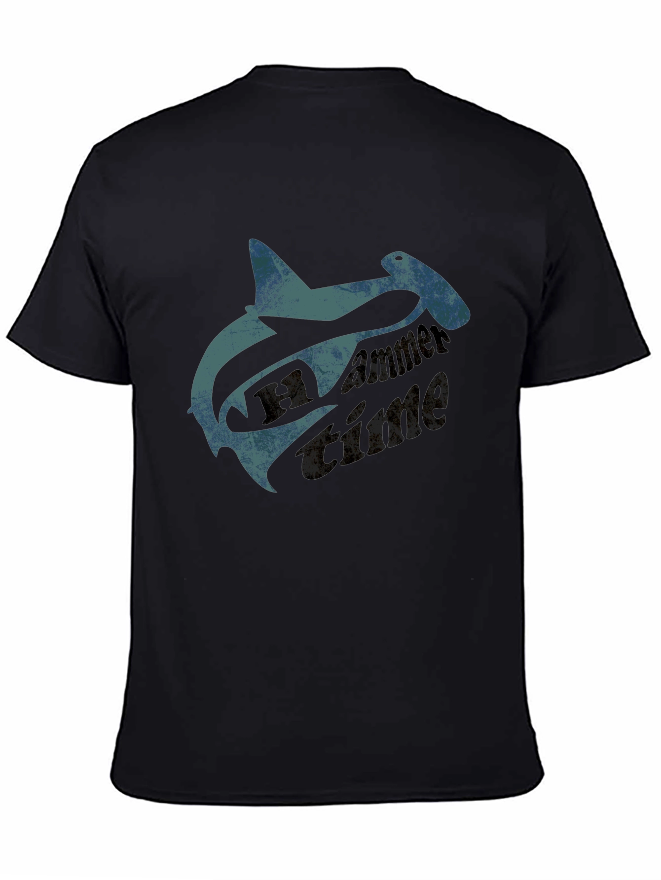 Black Hammerhead Shark T-Shirt - Cool Graphic Tee view 4