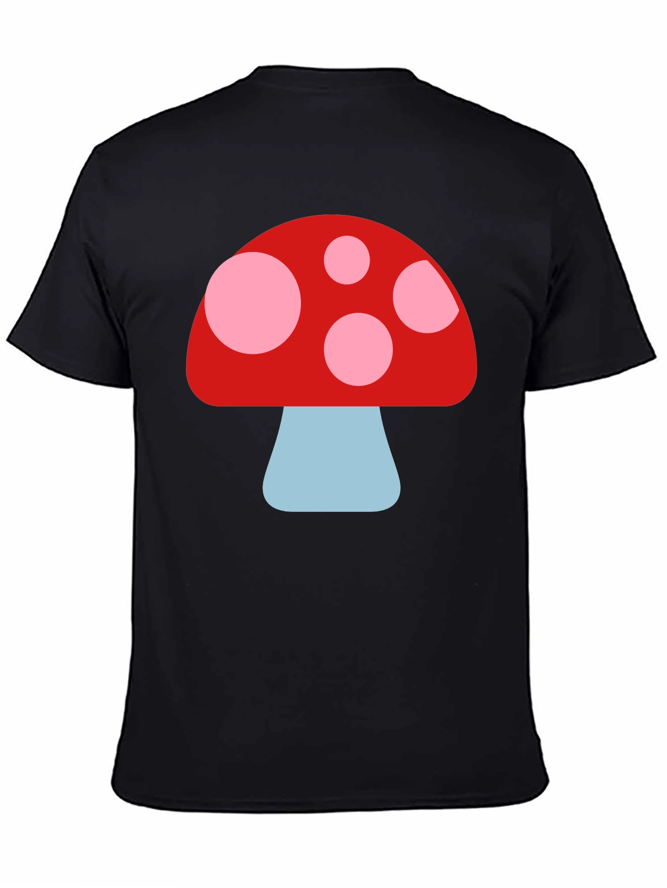Black Mushroom Graphic Tee - Fun, Unique Design view 4