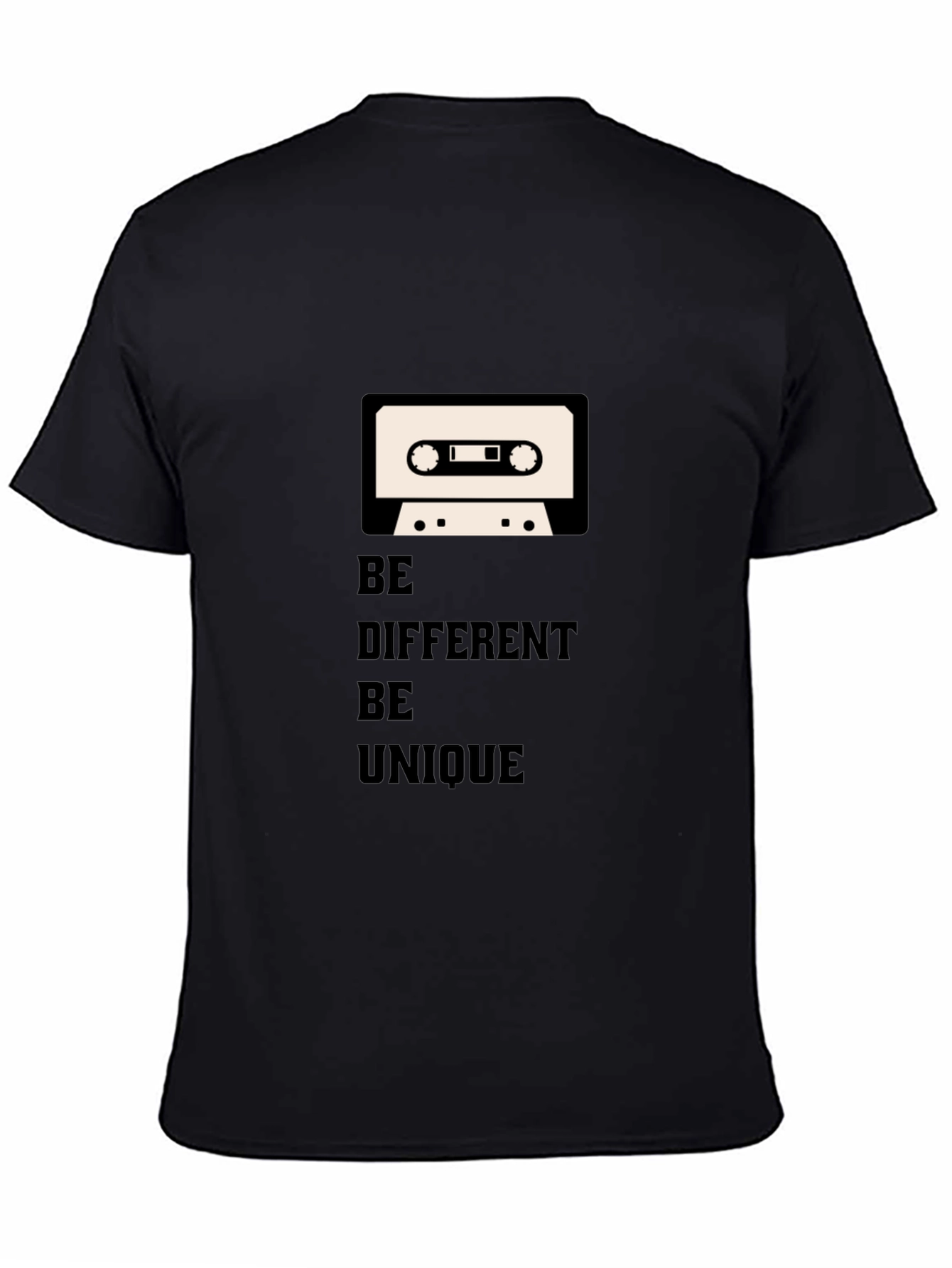 Black Be Different Graphic T-Shirt view 4