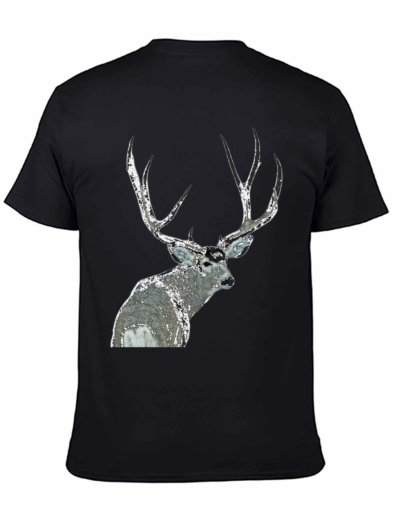 Black Deer Graphic Tee - Black Short Sleeve view 4