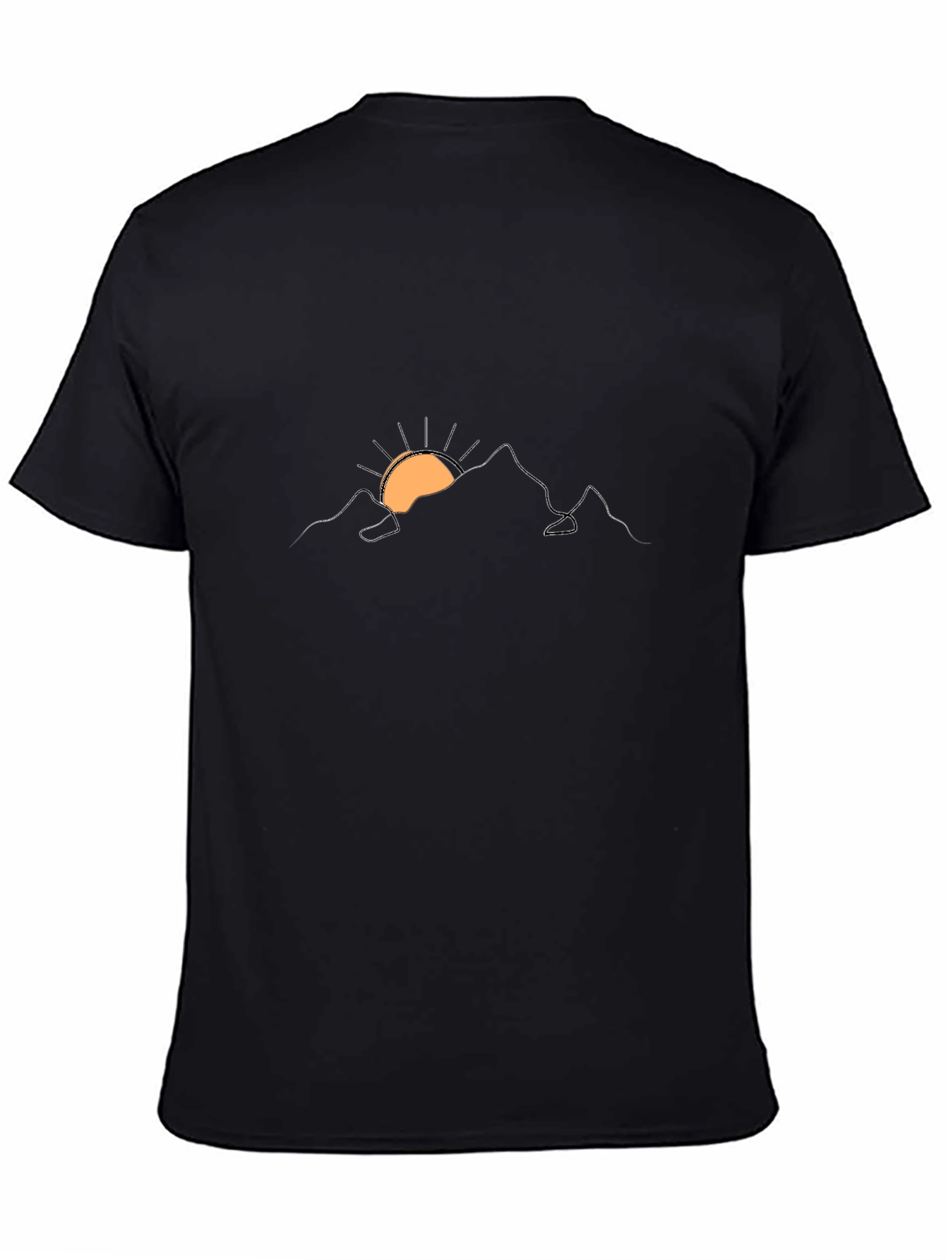 Black Mountain Sunrise Graphic T-Shirt - Soft Cotton Blend view 4